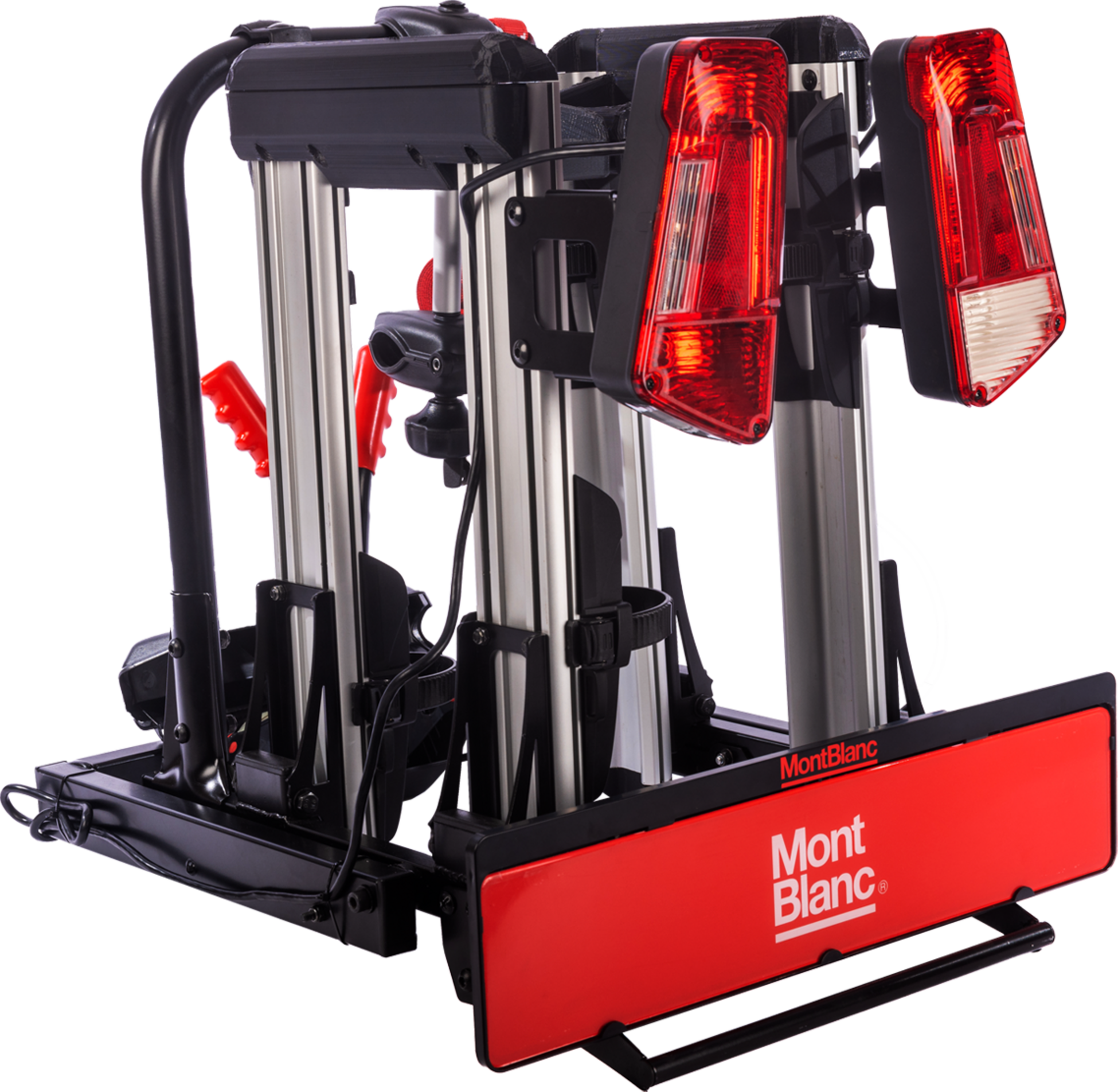 MONT BLANC, Dragkroksmonterad cykelh&aring;llare SAREK - 2 cyklar/elcyklar