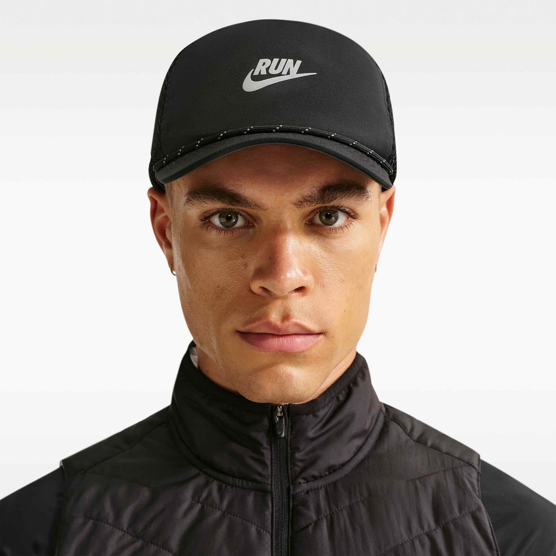 NIKE, Dri-fit Unstructured Swoosh Run Cap Pro