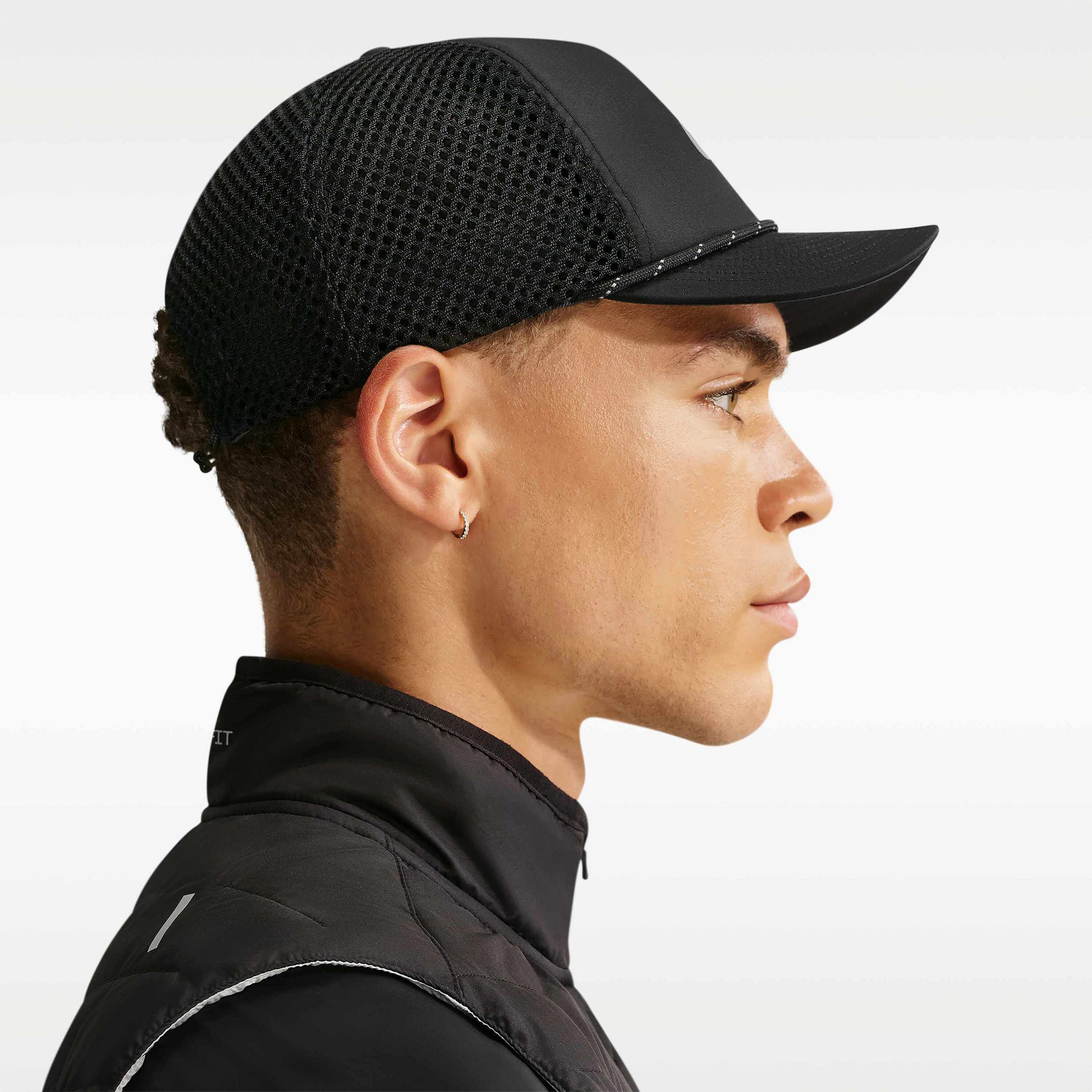 NIKE, Dri-fit Unstructured Swoosh Run Cap Pro