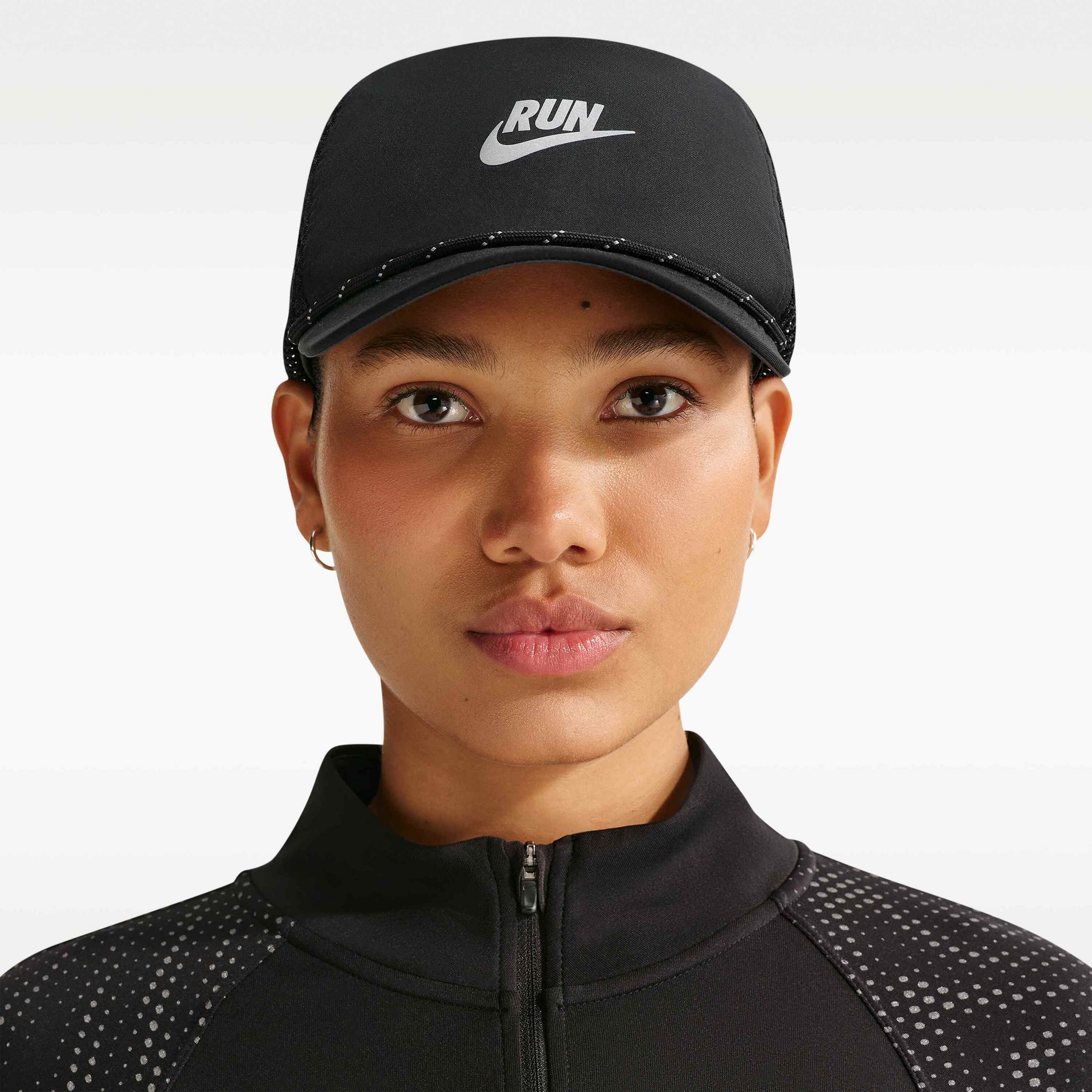 NIKE, Dri-fit Unstructured Swoosh Run Cap Pro