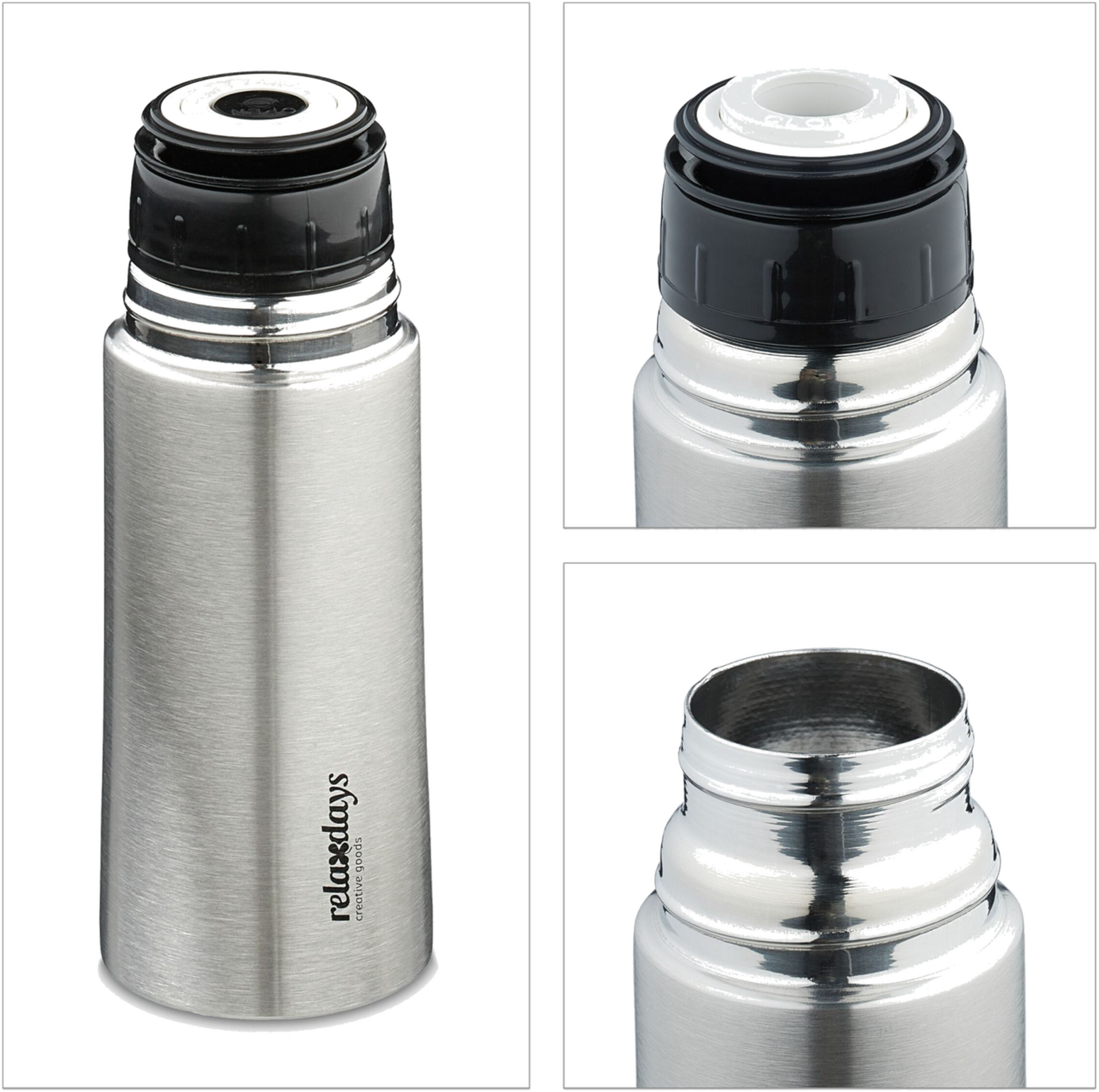 B2X, Drinking Bottle 300 Ml In Stainless Steel With Mug