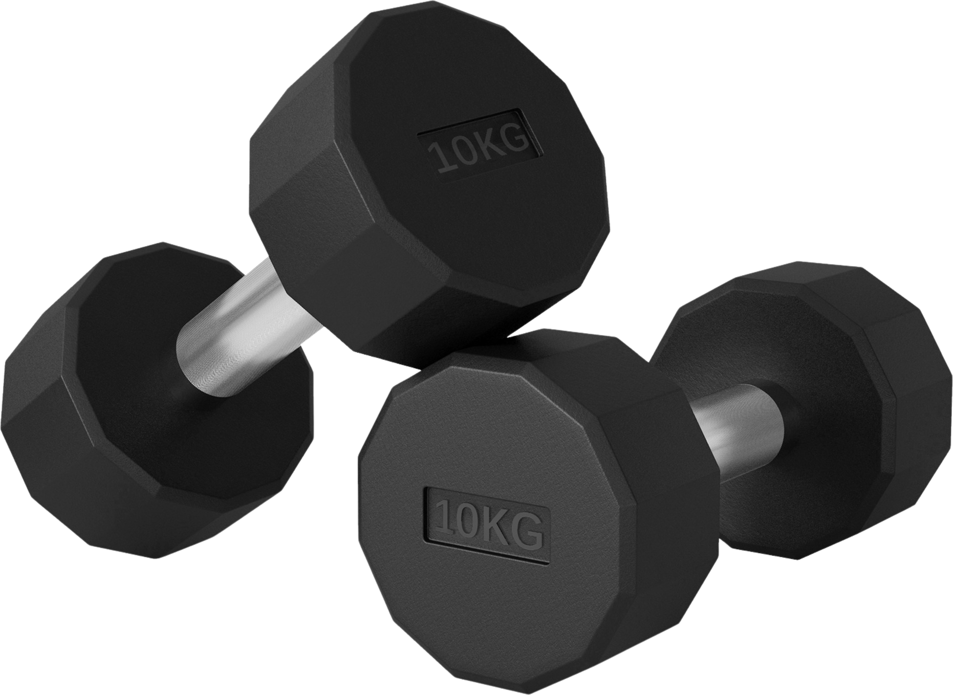 NORTHIX, Dumbbell Set 20 Kg, Metal Dumbbell Set, Set Of 2 Non-slip Dumbbells, For Strength Training And Fitne