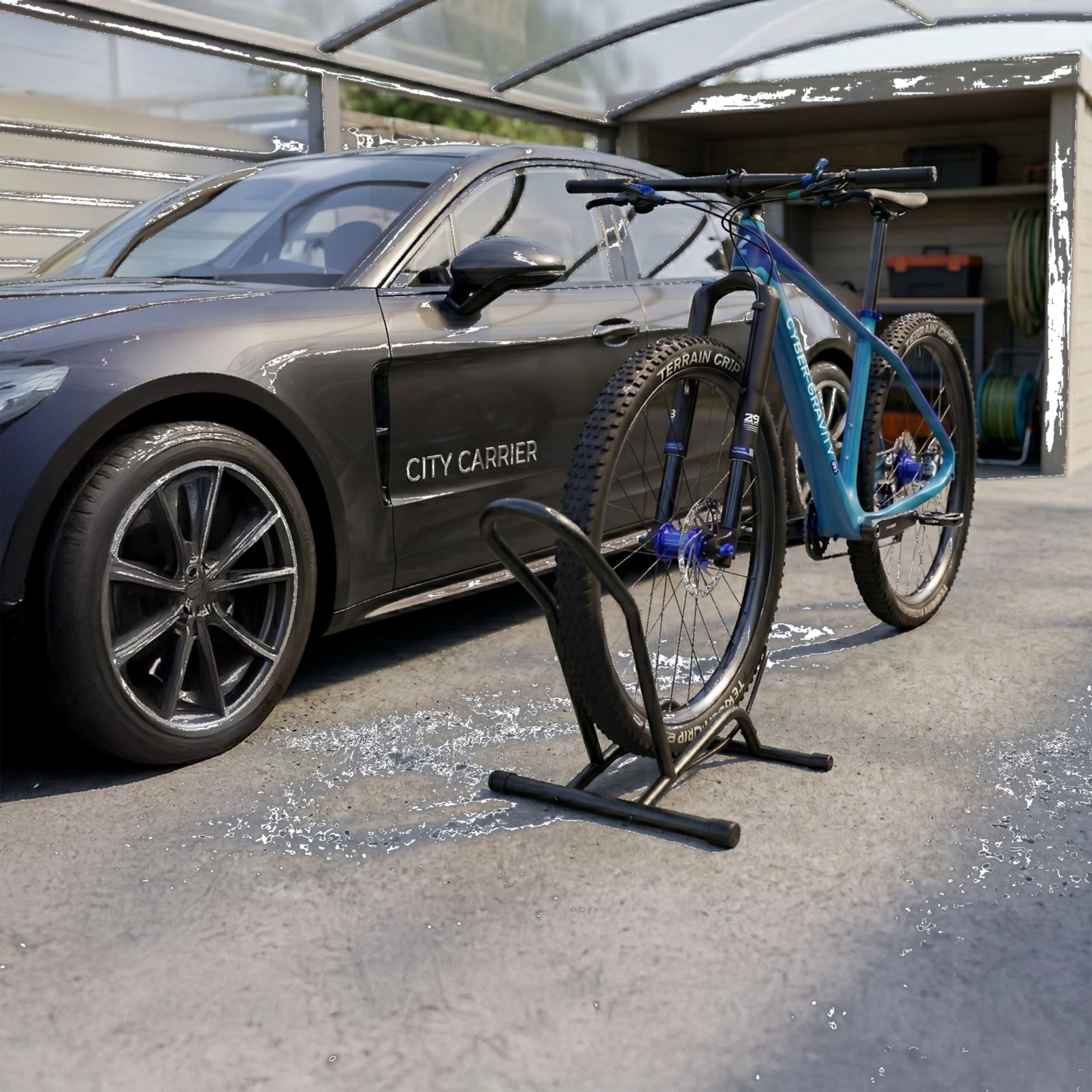 NORTHIX, E-bike Floor Stand, Fits Up To 29-inch Wheels