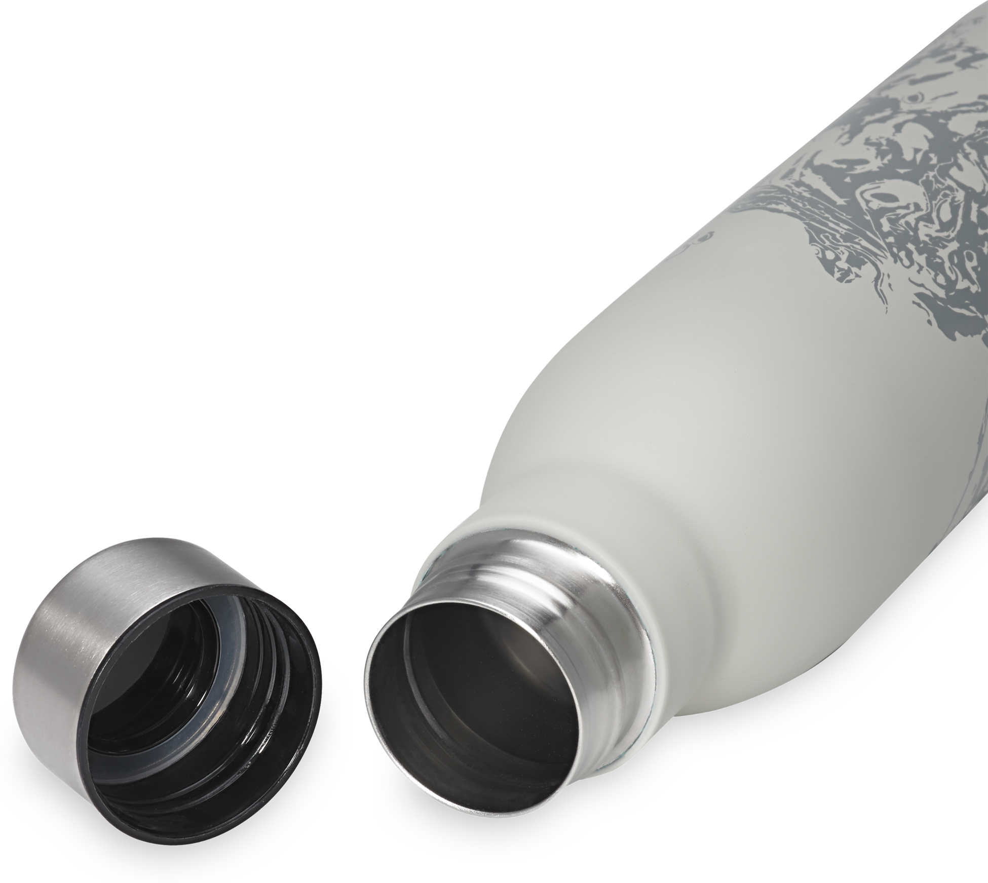 GAIAM, Easy-grip Water Bottle 25oz/740ml Ow Stainless Steel Lava