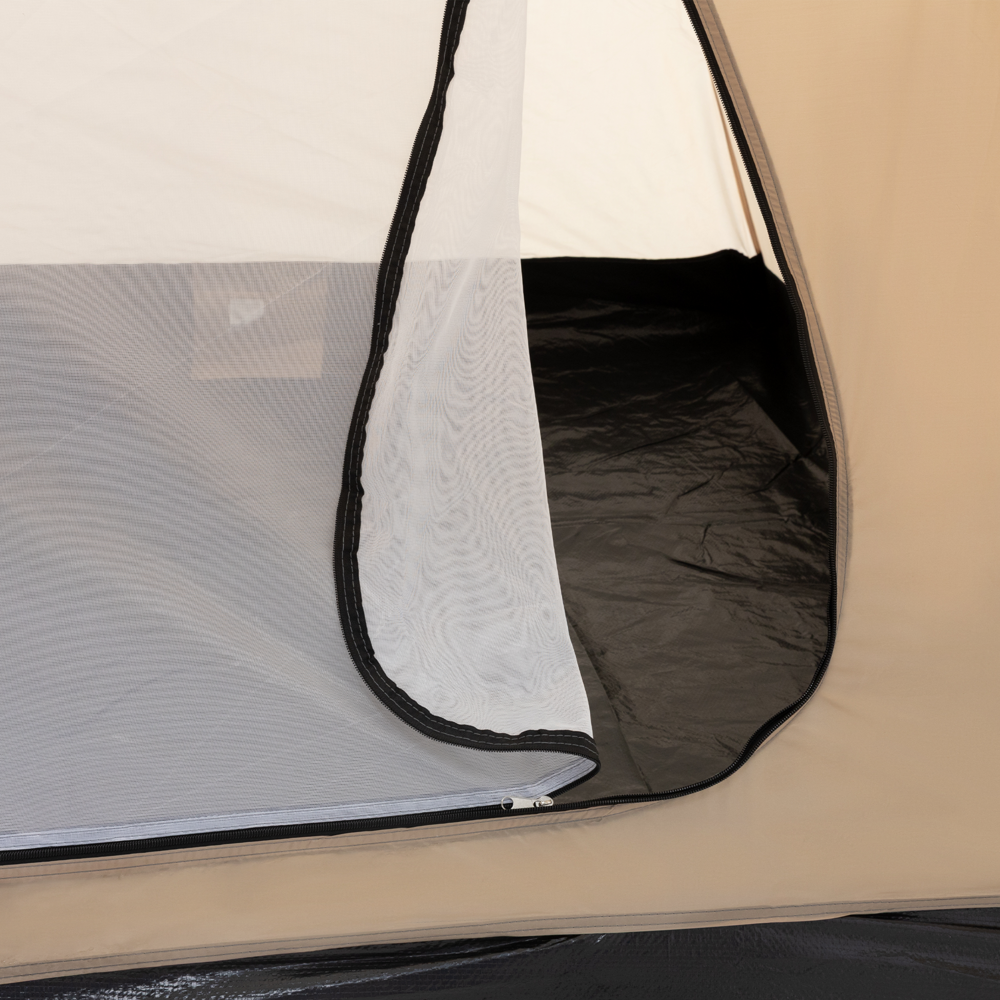 ECD GERMANY, Ecd Germany Camping Tent For 3 Persons 210x180x120 Cm Khaki/beige-grey, Lightweight Family Tent