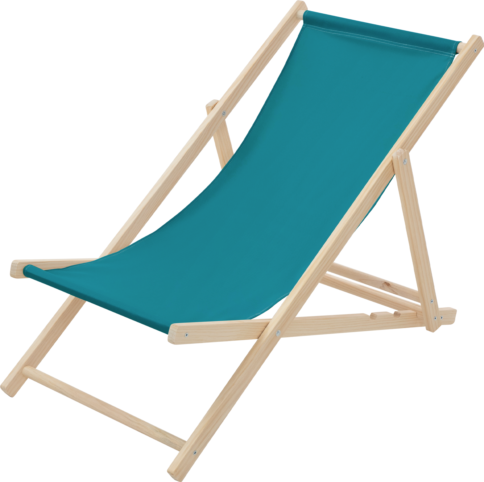 ECD GERMANY, Ecd Germany Foldable Wooden Deck Chair Garden Sun Lounger Turquoise Reclining