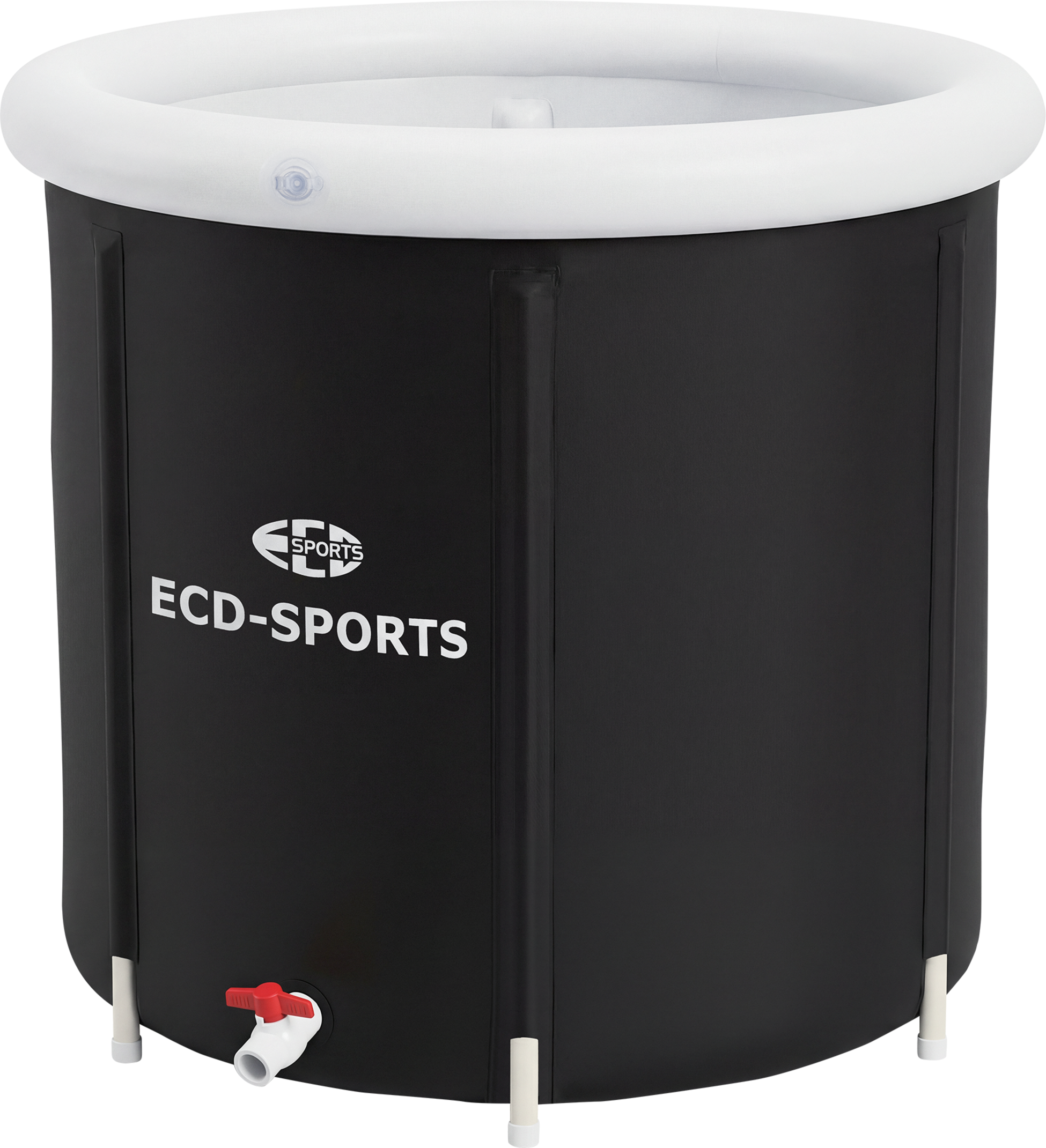 ECD GERMANY, Ecd Germany Ice Bath Barrel &Oslash;80 Cm, Therapy Diving Tub With Cover 350l, Inflatable Bathtub