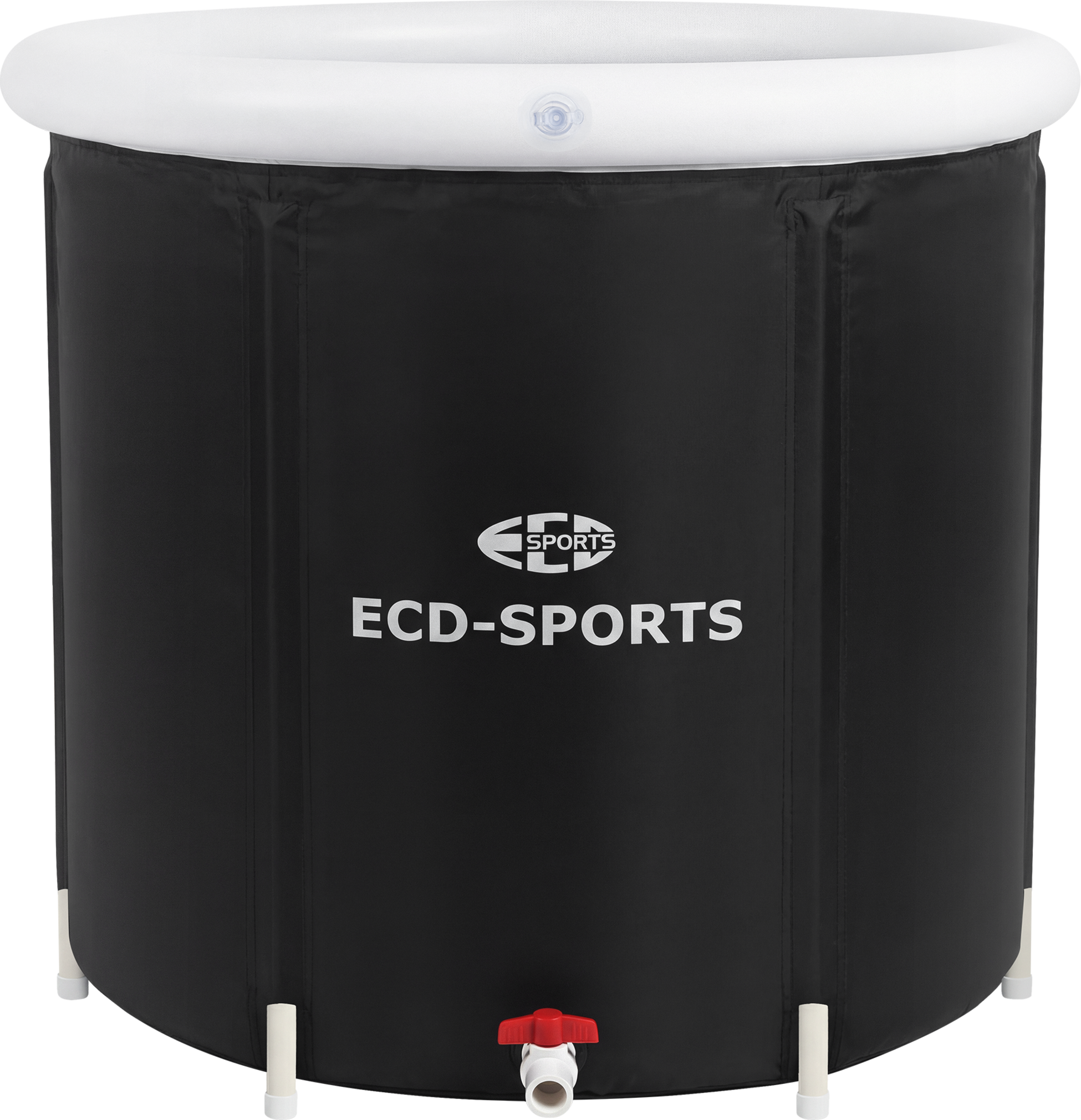 ECD GERMANY, Ecd Germany Ice Bath Barrel &Oslash;80 Cm, Therapy Diving Tub With Cover 350l, Inflatable Bathtub