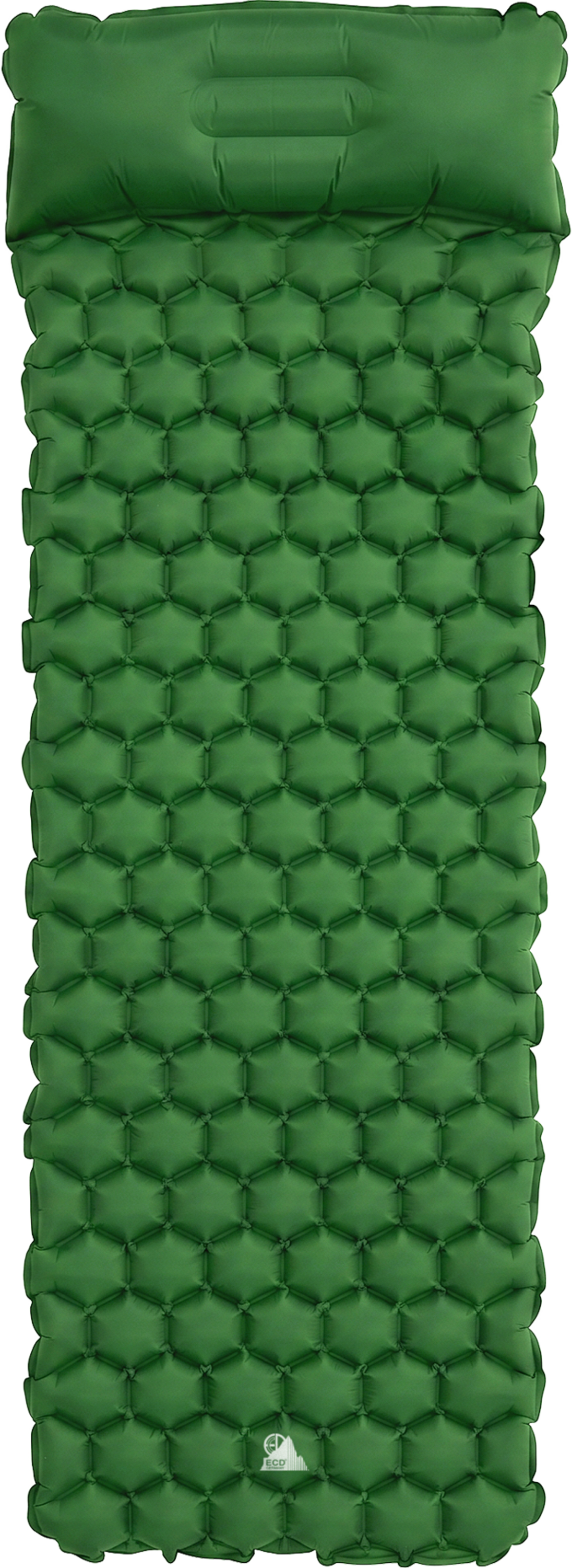 ECD GERMANY, Ecd Germany Inflatable Camping Mattress, Green Sleeping Pad, Built In Pillow For Hiking Travel