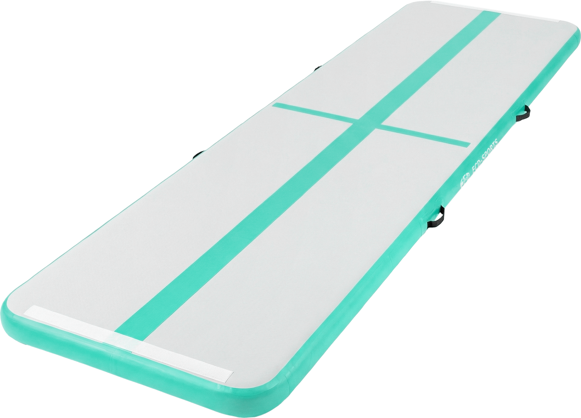 ECD GERMANY, Ecd Germany Inflatable Gymnastics Mat Airtrack 4m, Mint Green, 10cm Thick, Yoga Mat Gym Mat