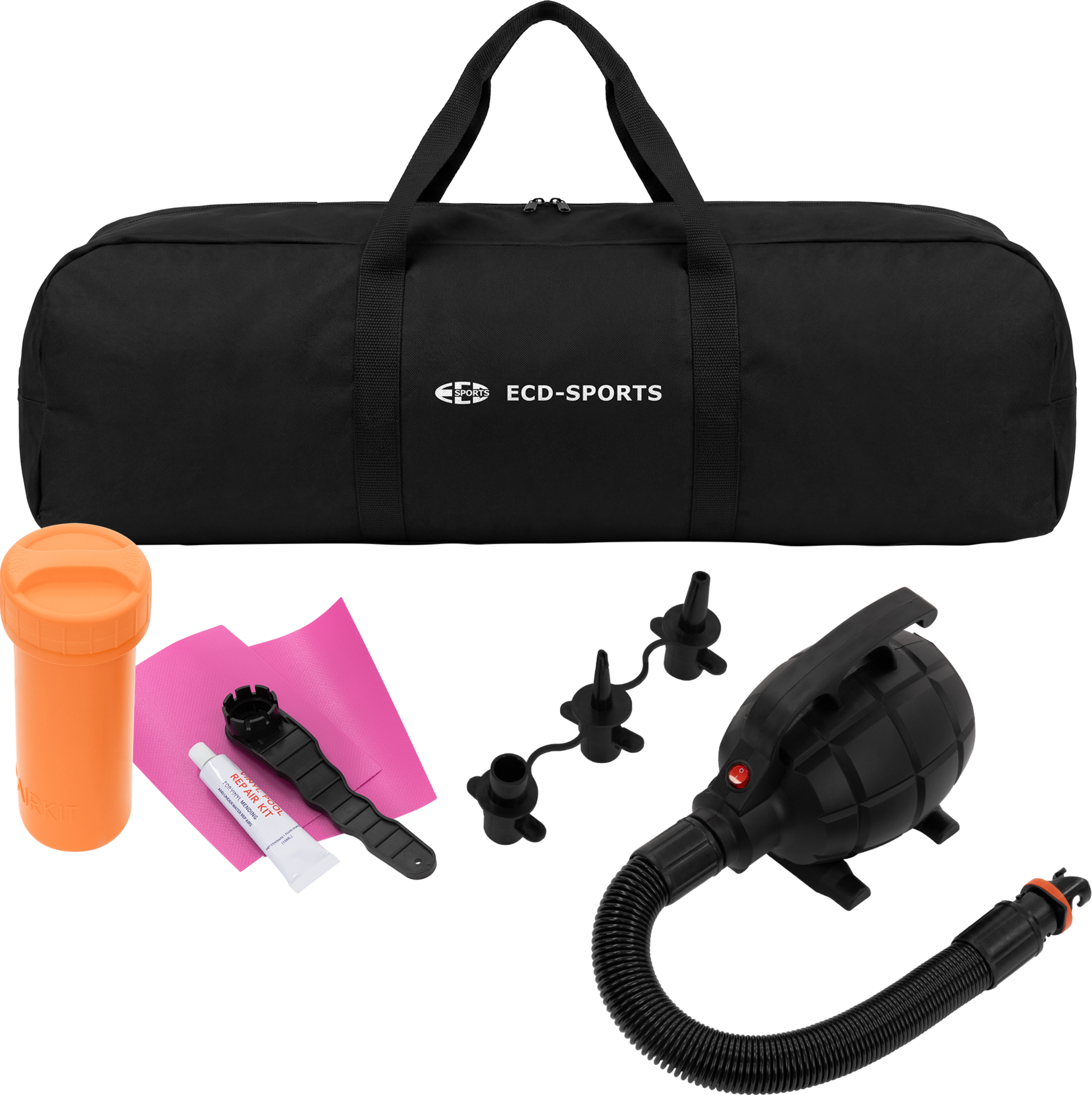 ECD GERMANY, Ecd Germany Inflatable Gymnastics Mat Airtrack 4m, Pink, 10 Cm Thick, Yoga Mat Gym Mat