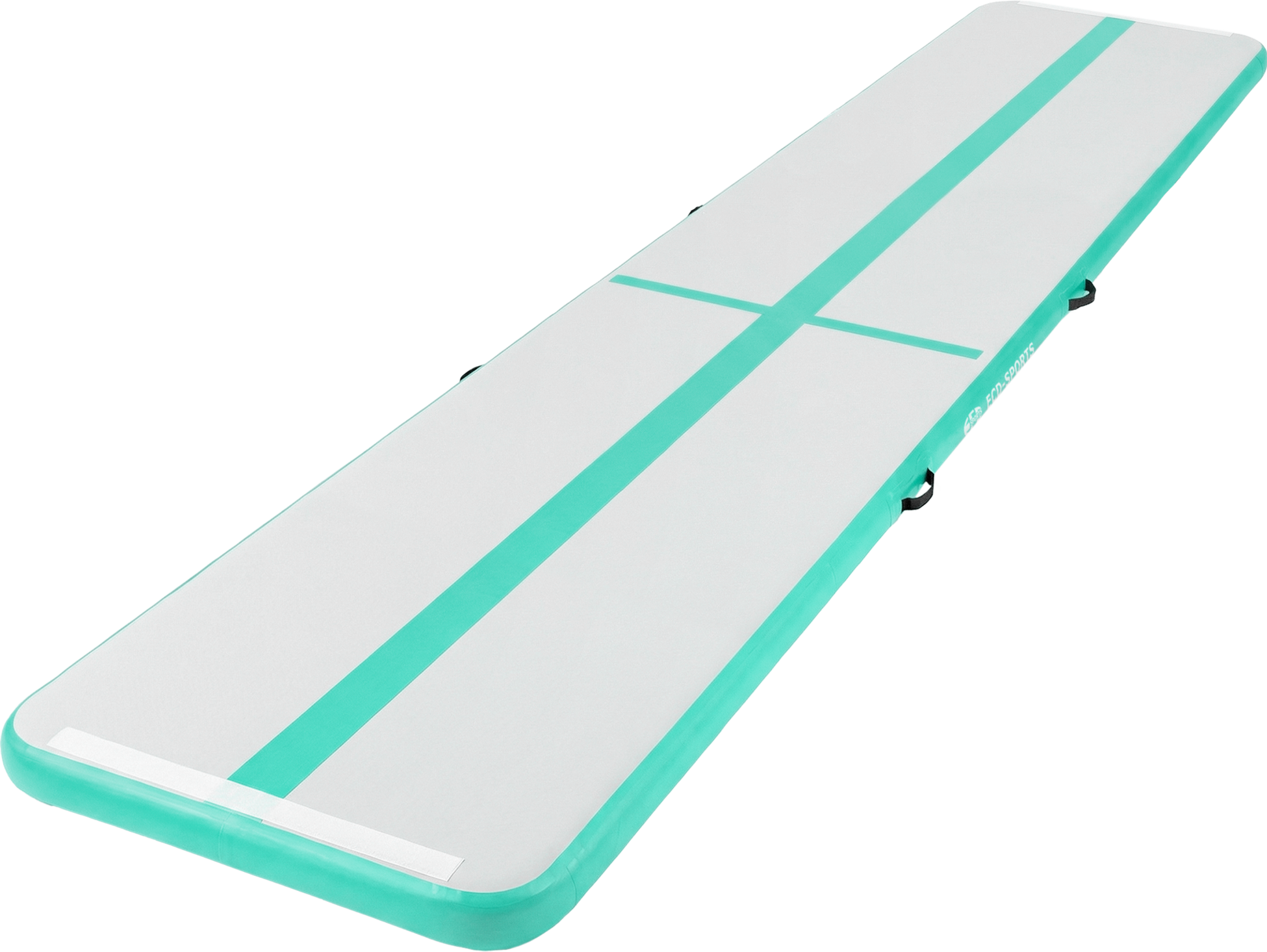 ECD GERMANY, Ecd Germany Inflatable Gymnastics Mat Airtrack 5m, Mint Green, 10cm Thick, Yoga Mat Gym Mat