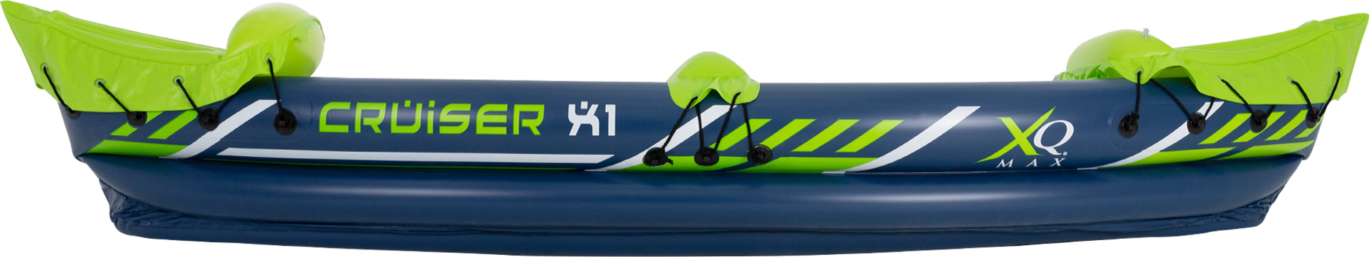 ECD GERMANY, Ecd Germany Inflatable Kayak Cruiser X1 With Aluminium Double Paddle, Two Person Leisure Boat