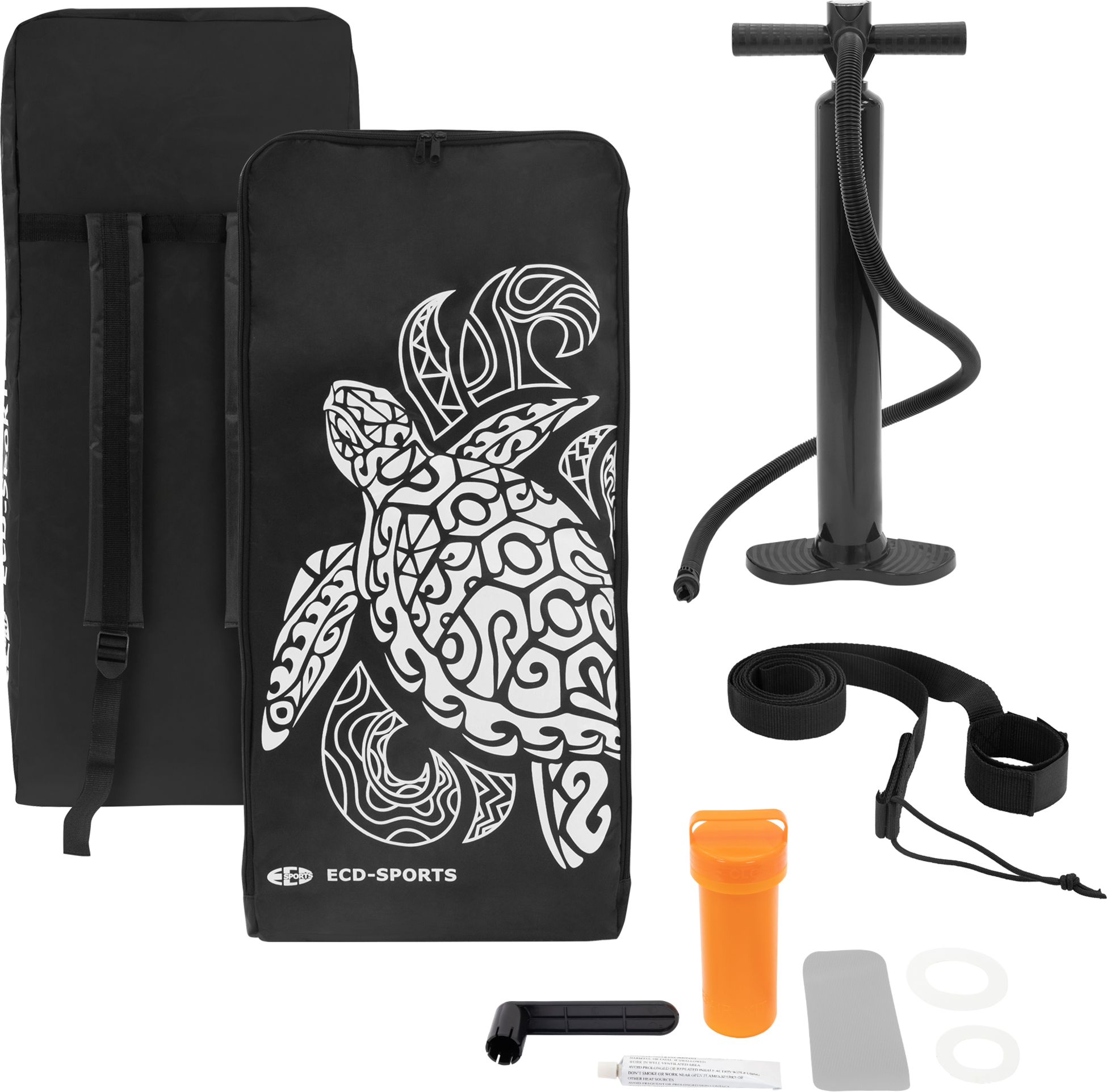 ECD GERMANY, Ecd Germany Inflatable Stand Up Paddle Board Maono 308 X 78 X 10 Cm Gray Pvc Sup Board Set Up