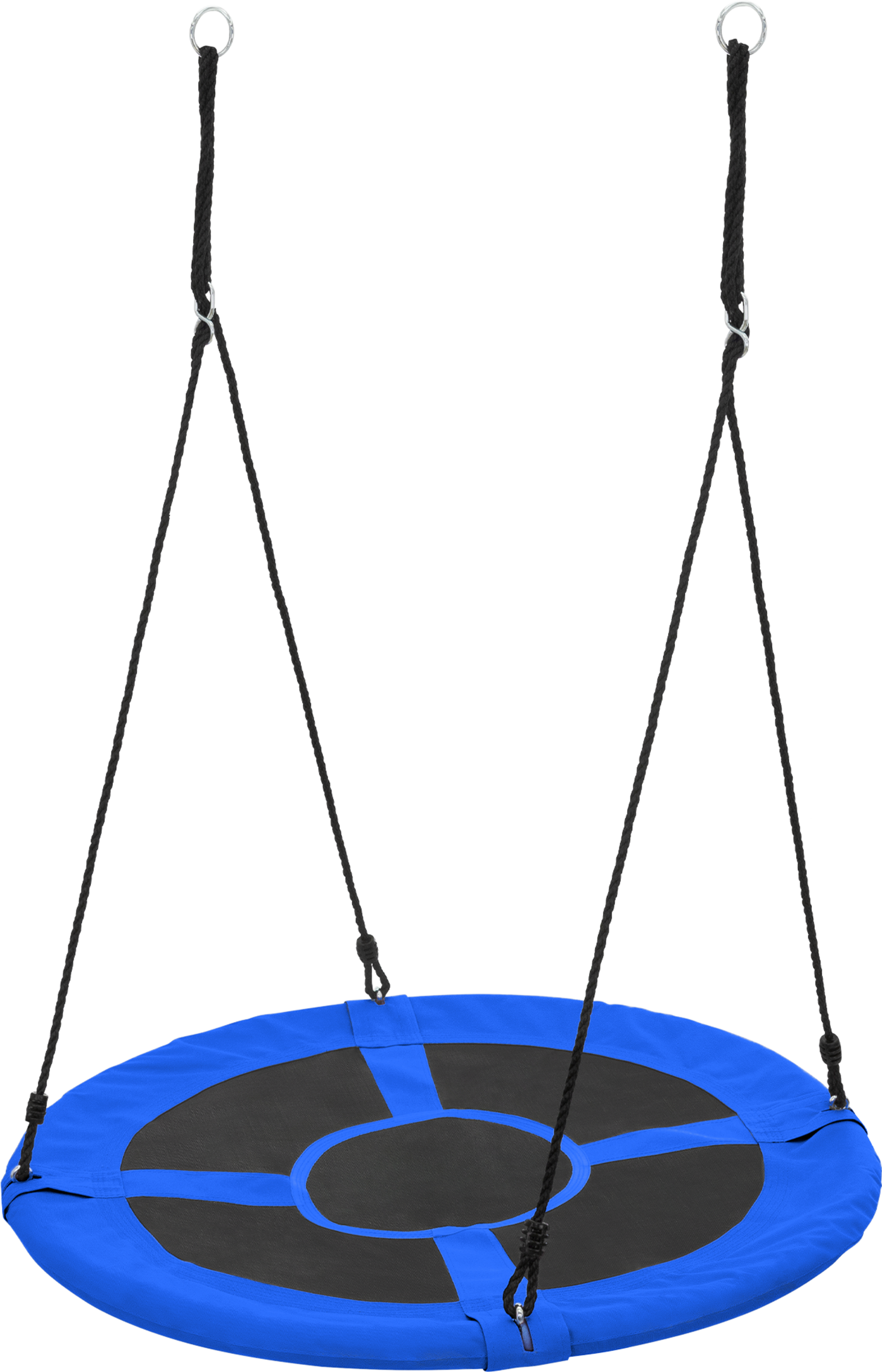 ECD GERMANY, Ecd Germany Nest Swing &Oslash;100 Cm, Blue, Round Saucer Seat For Children Adults, Height Adjustable