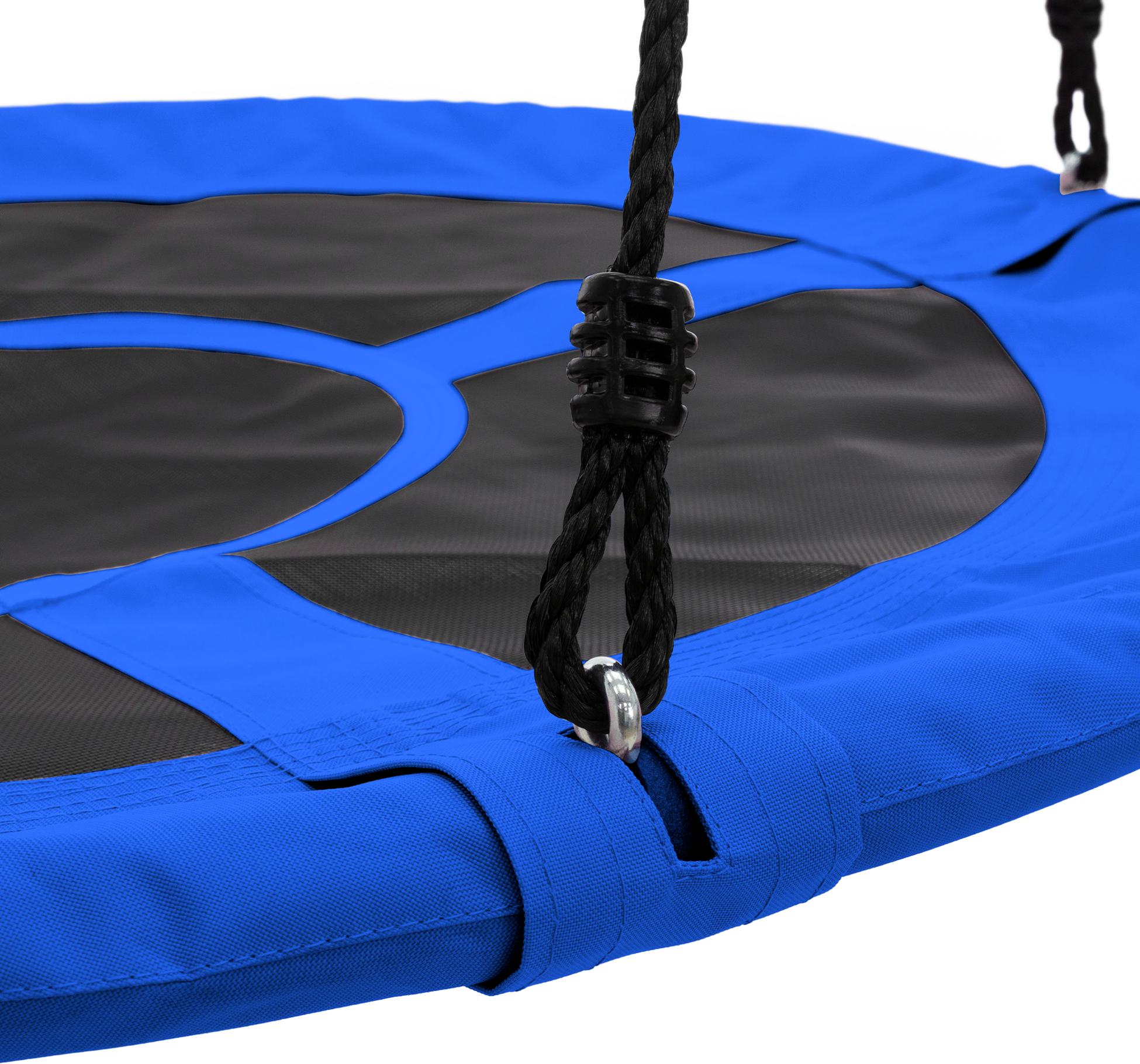 ECD GERMANY, Ecd Germany Nest Swing &Oslash;100 Cm, Blue, Round Saucer Seat For Children Adults, Height Adjustable