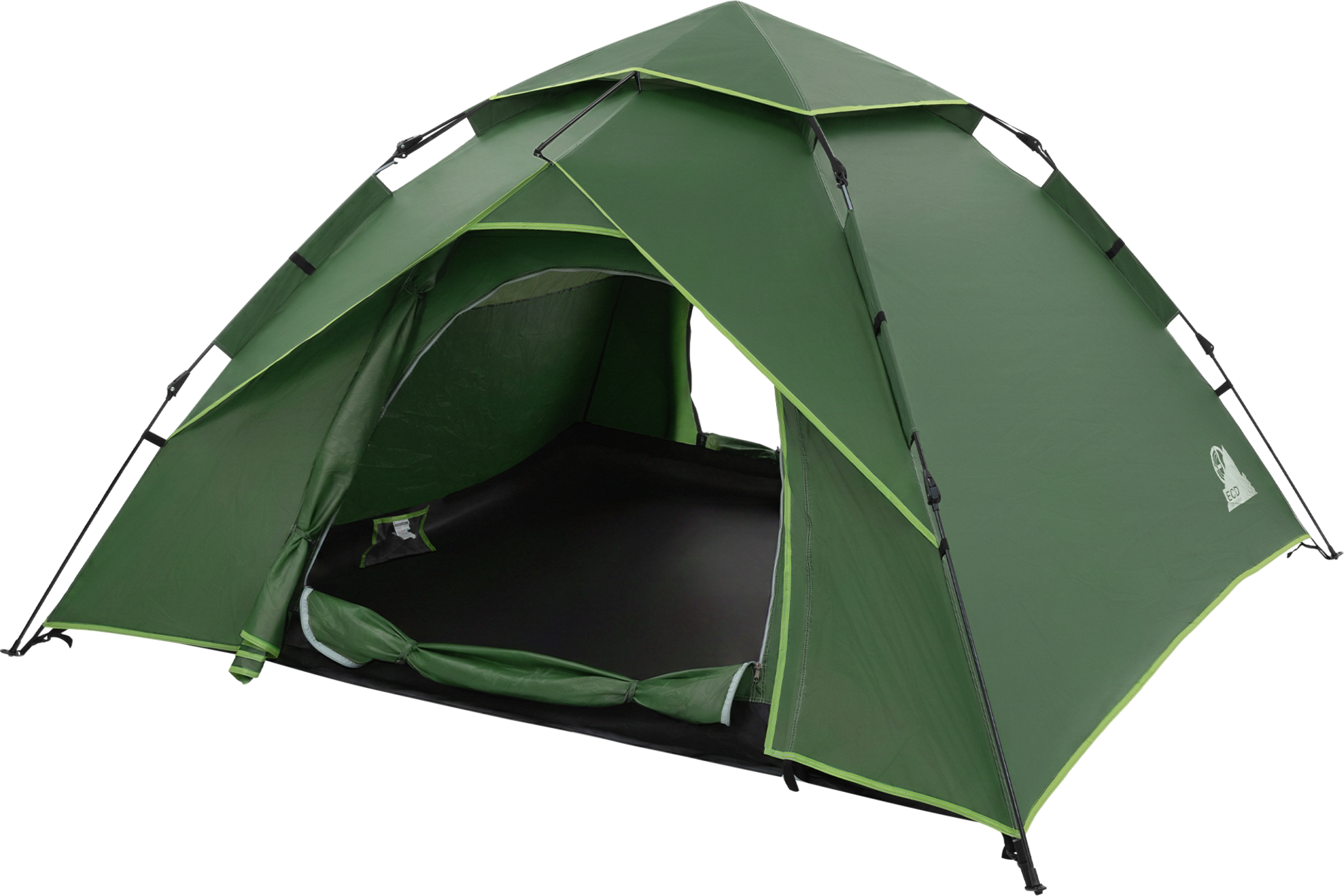 ECD GERMANY, Ecd Germany Pop Up Tent For 3 4 People Green Outdoor Beach Tent With 2 Doors Weatherproof Camping