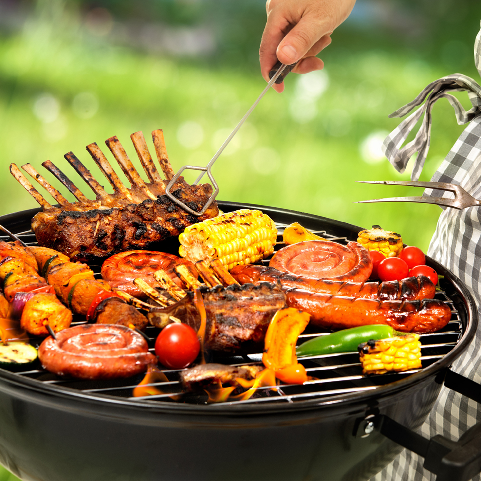 ECD GERMANY, Ecd Germany Round Stainless Steel Grill Grate &Oslash; 54.5 Cm, Rectangular Bbq Cooking Grid