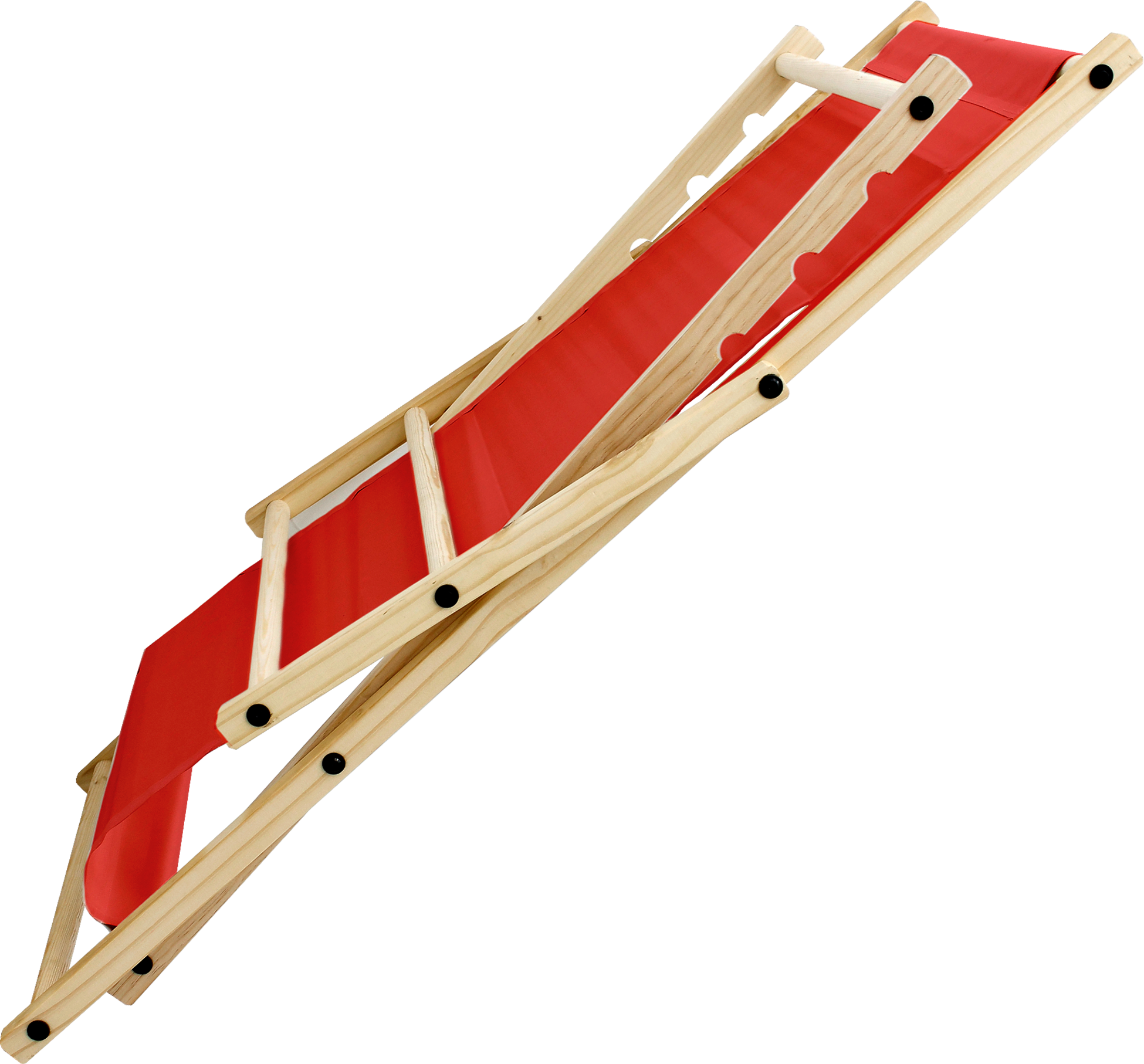 ECD GERMANY, Ecd Germany Set Of 10 Foldable Wooden Deck Chair Garden Sun Lounger Red Reclining