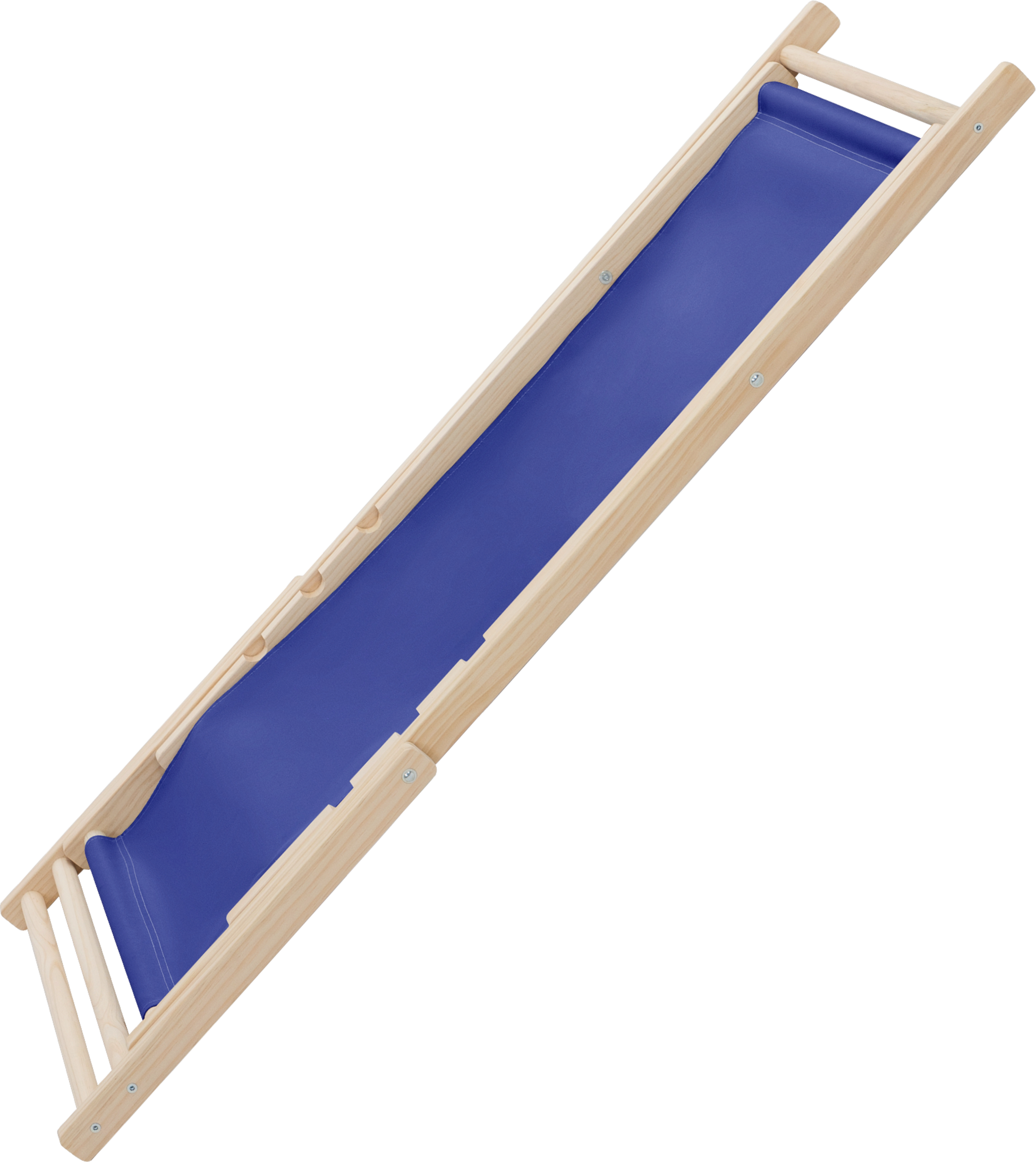 ECD GERMANY, Ecd Germany Set Of 4 Foldable Wooden Deck Chair Garden Sun Lounger Blue Reclining