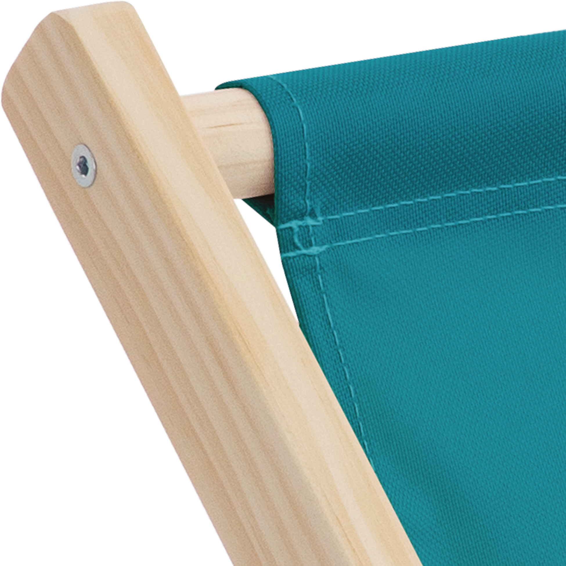 ECD GERMANY, Ecd Germany Set Of 5 Foldable Wooden Deck Chair Garden Sun Lounger Turquoise Reclining