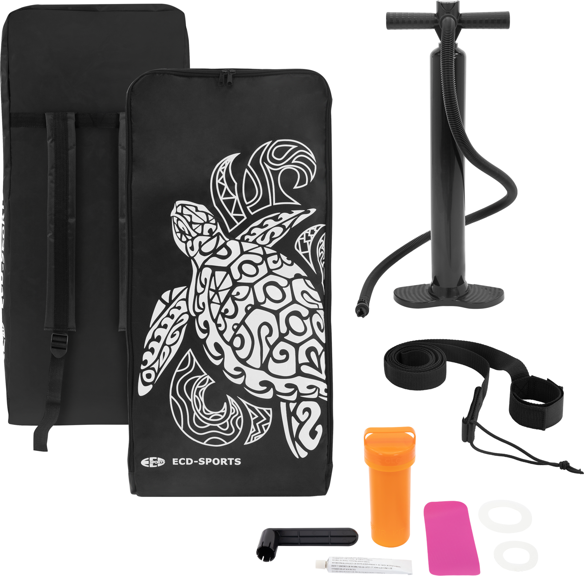 ECD GERMANY, Ecd Germany Uppblåsbar Sup Bräda Maona 308x78x10 Cm Rosa Pvc 120 Kg Väska Och Handpump