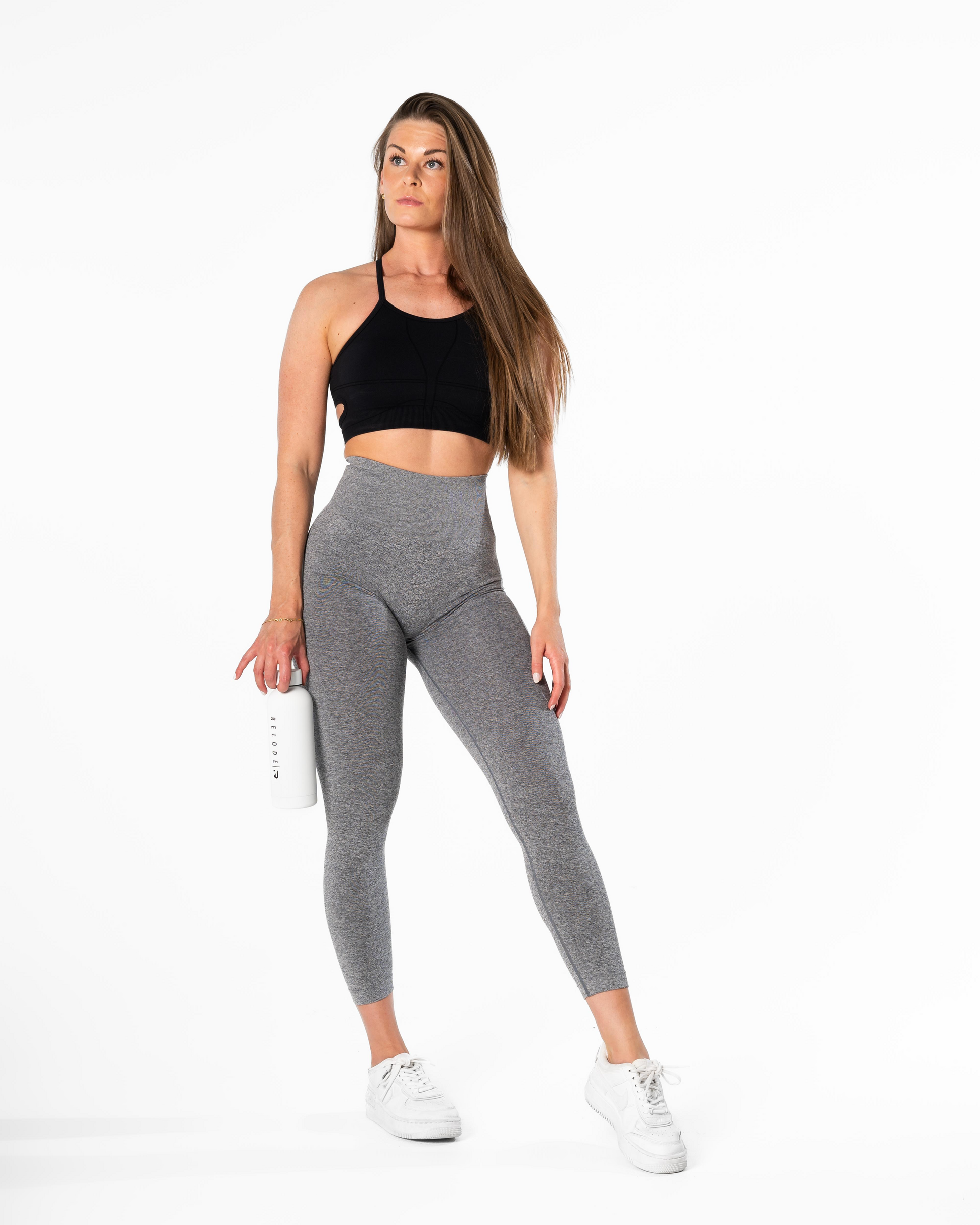 RELODE, Echo Seamless Tights - Mörkgrå