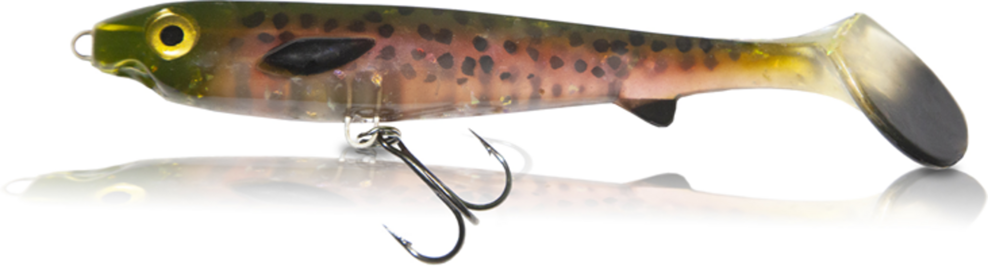 EJ LURES, Ej Lures Flatnose Shad Jr Blood Moon With Stinger 15cm, 2-pack