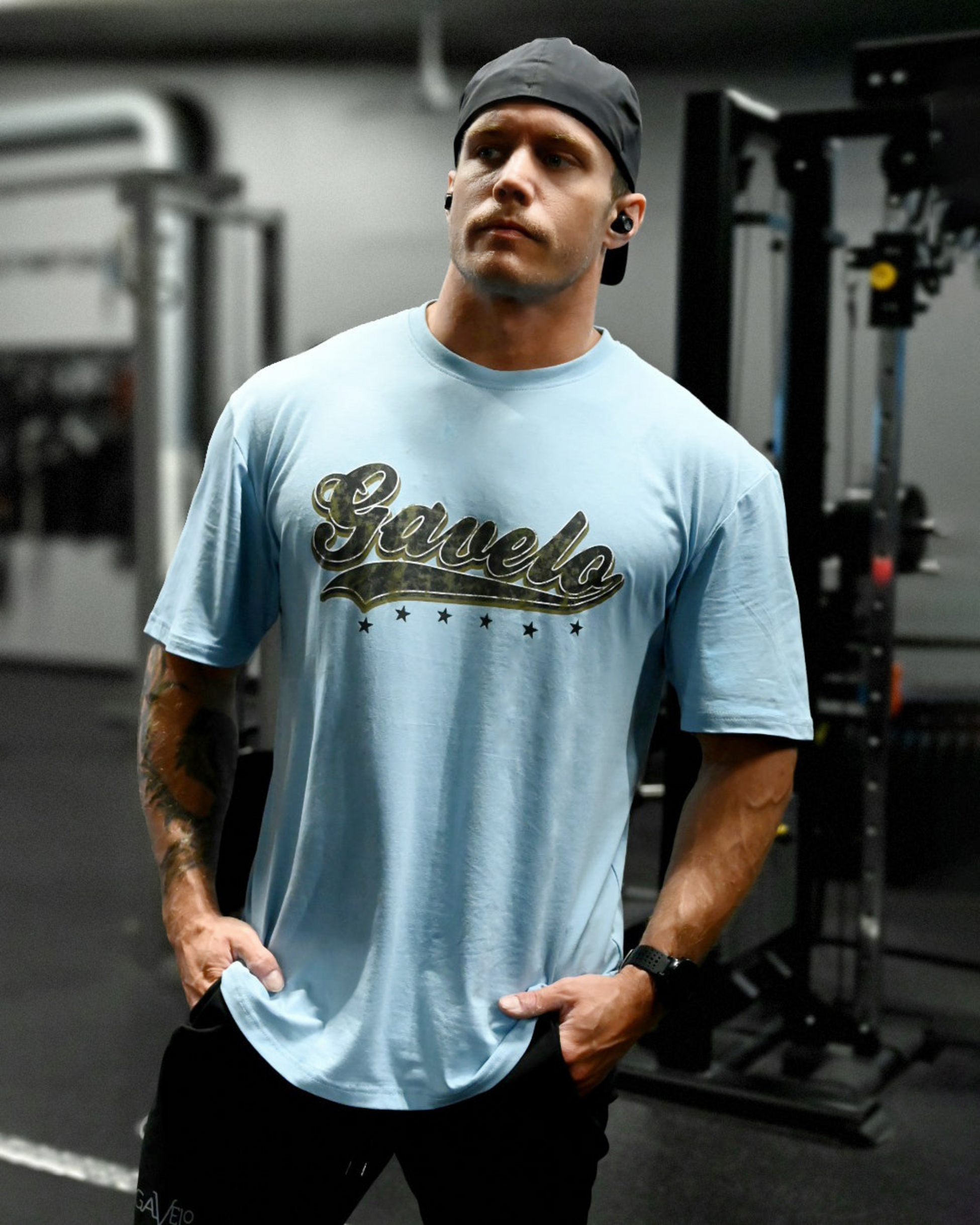 GAVELO, El Segundo Oversize T-shirt Blue