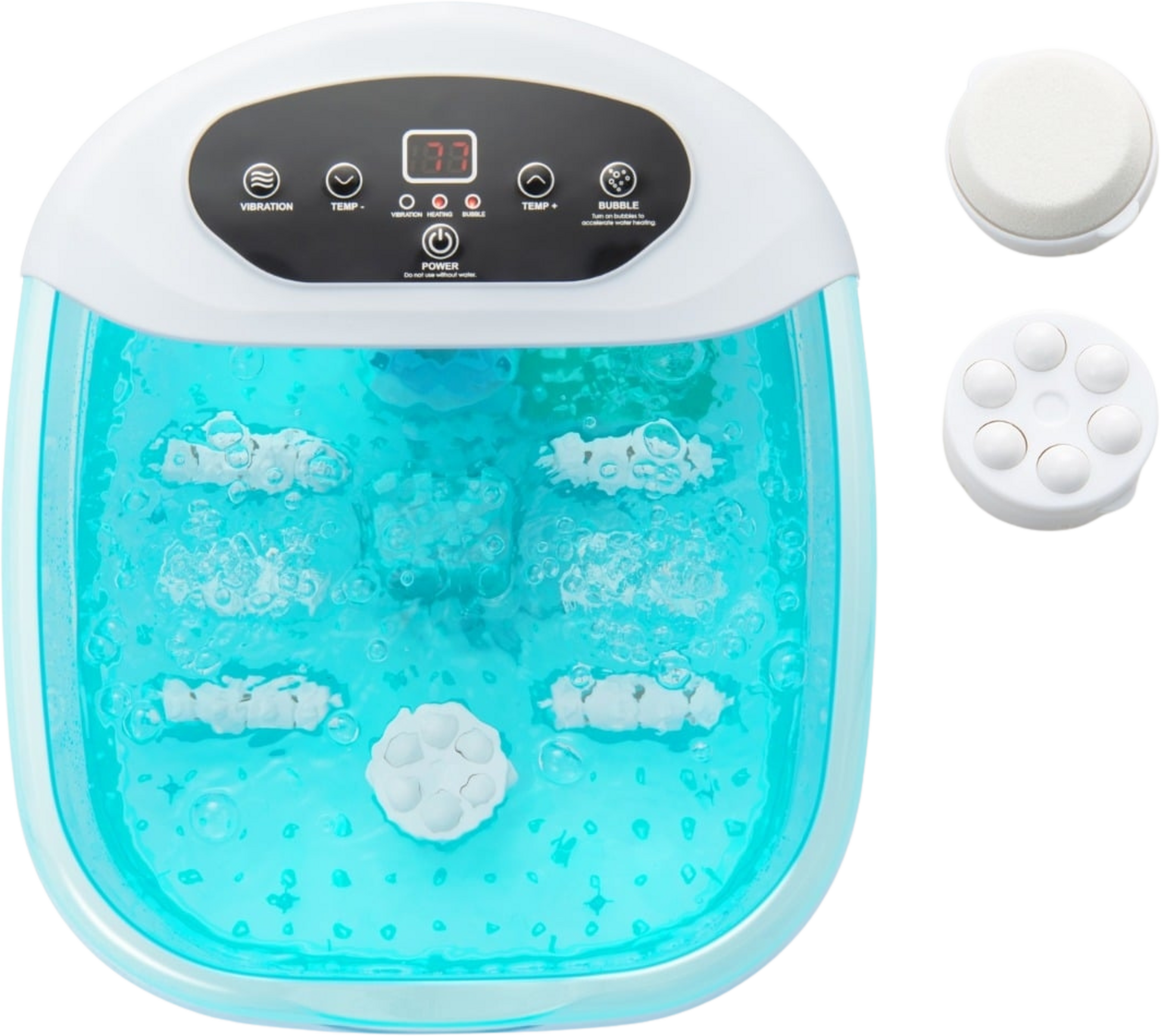 NORTHIX, Electric Foot Spa Massager With Heat, Bubbles  Vibration