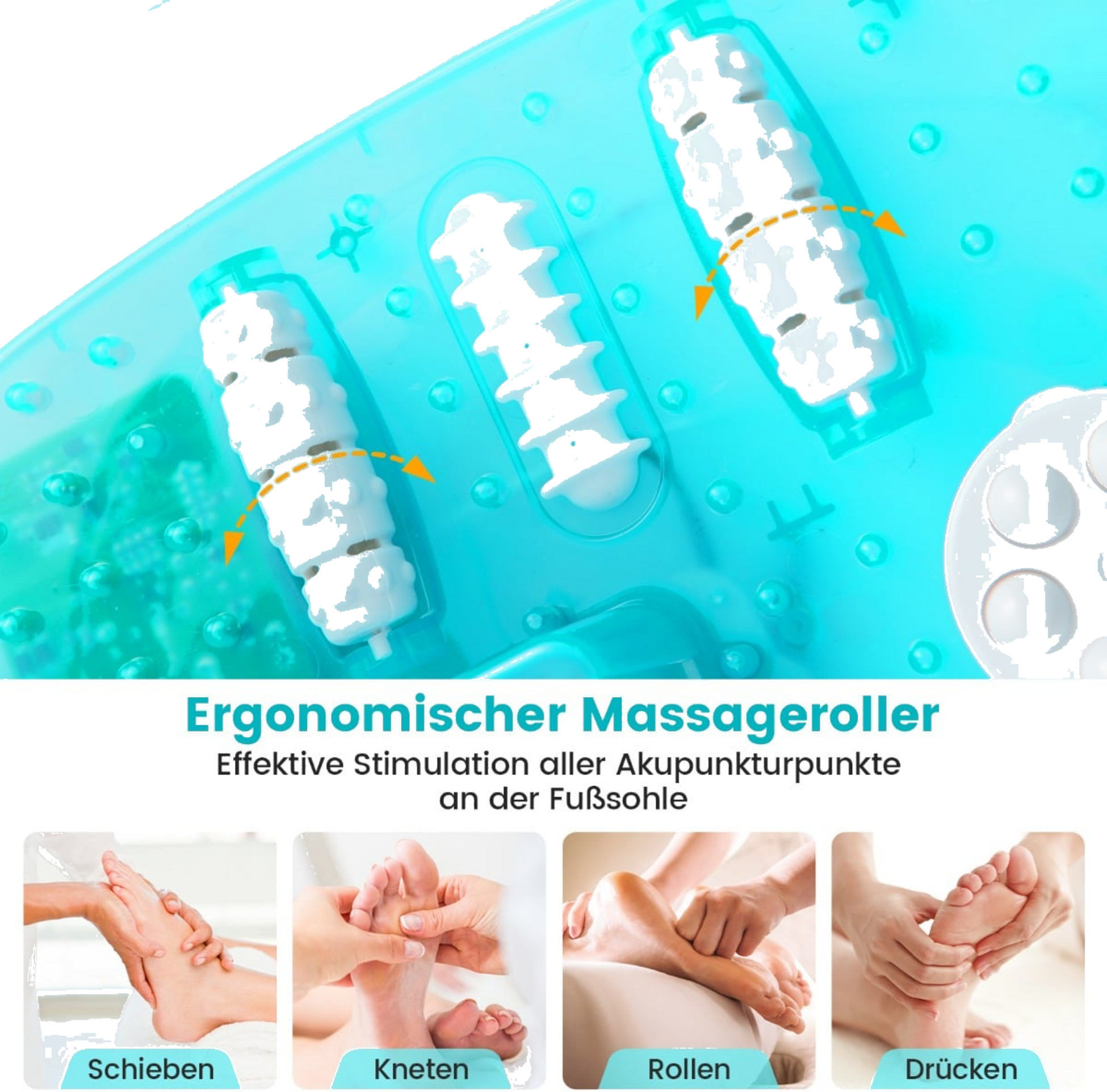 NORTHIX, Electric Foot Spa Massager With Heat, Bubbles  Vibration