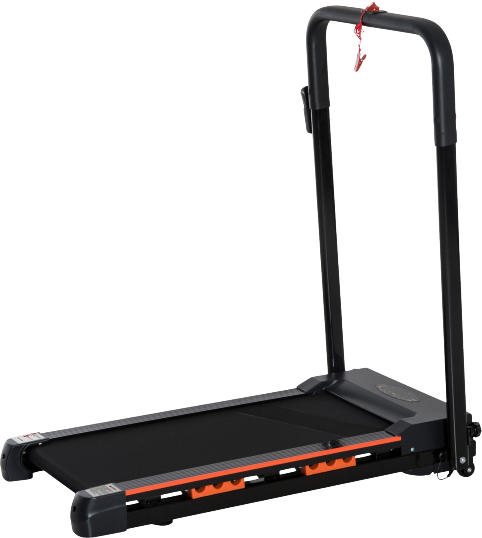 NORTHIX, Electric Treadmill With Lcd Display, Foldable Fitness Machine, 1-6 Km/h, Steel, Black, 105 X 56 X 10