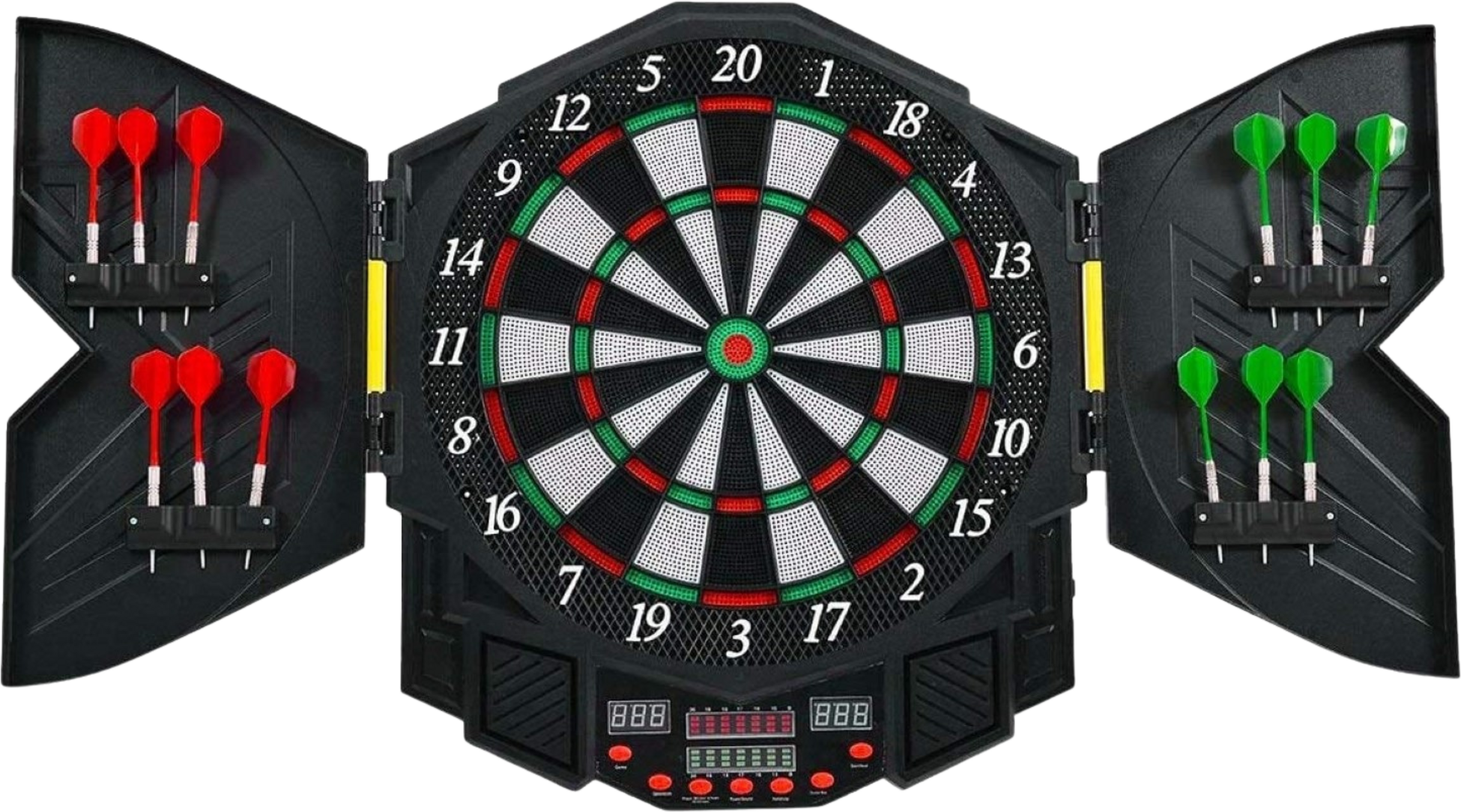 NORTHIX, Electronic Dartboard With Led Display, 12 Darts, 27 Games