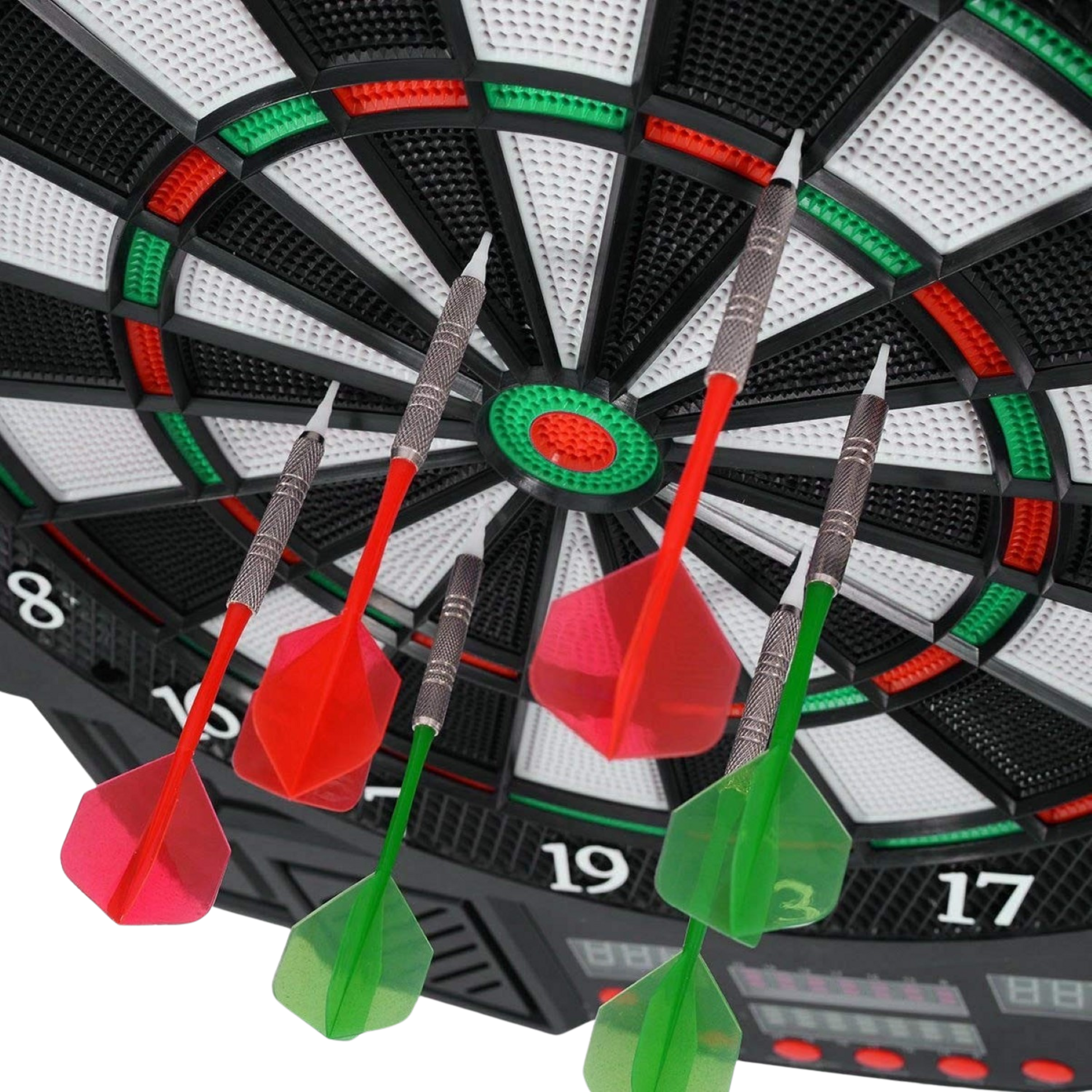 NORTHIX, Electronic Dartboard With Led Display, 12 Darts, 27 Games