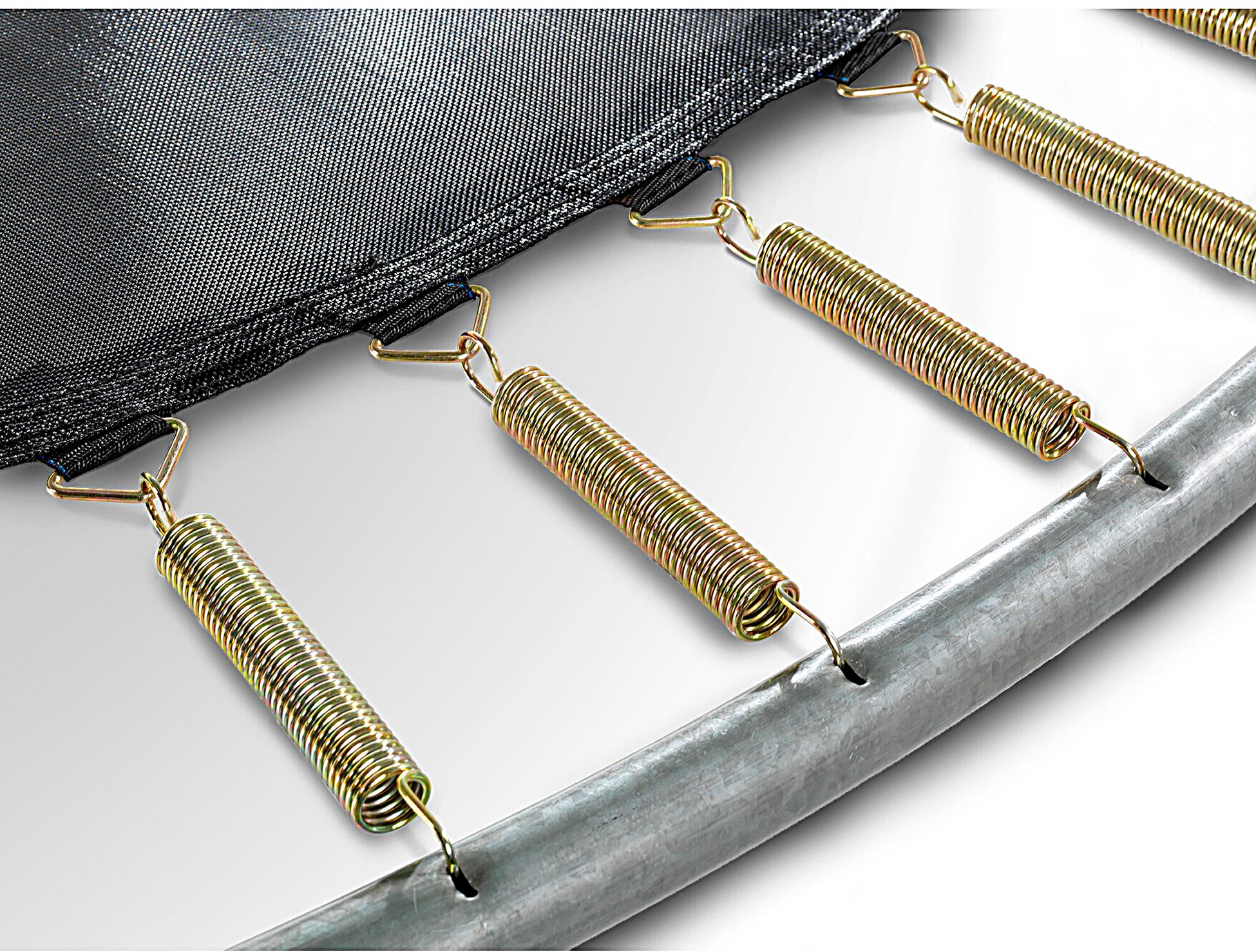 EXIT, Elegant Nedgrävd Studsmatta 214x366cm Med Economy Skyddsnät - Svart