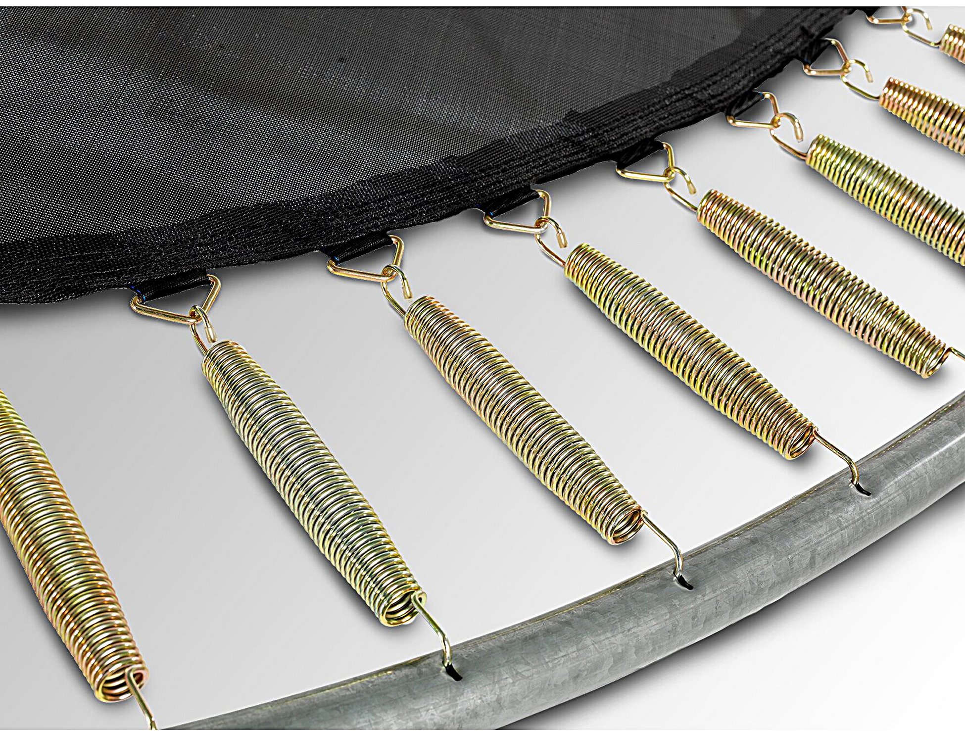 EXIT, Elegant Premium Nedgrävd Studsmatta 244x427cm Med Deluxe Skyddsnät - Grön