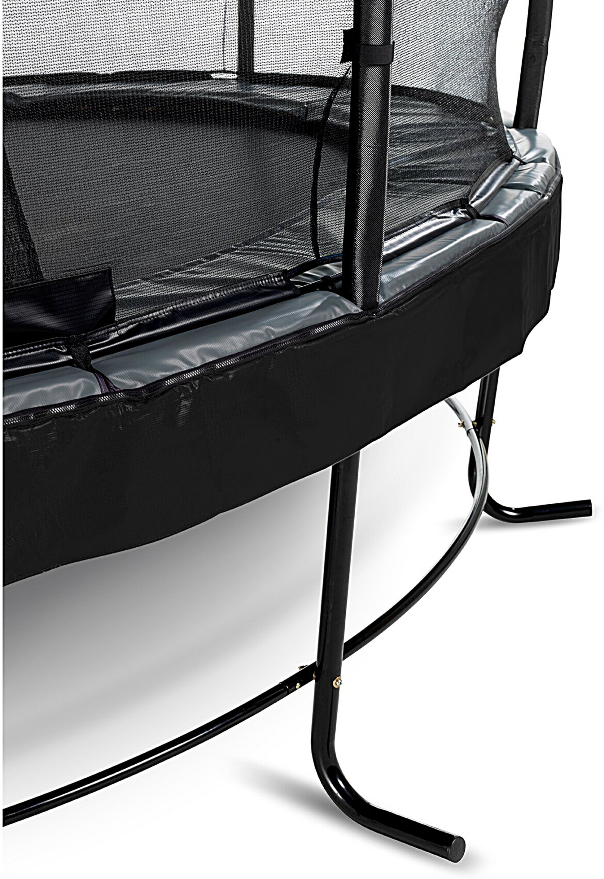 EXIT, Elegant Premium Studsmatta &Oslash;253cm Med Deluxe Skyddsn&auml;t - Svart