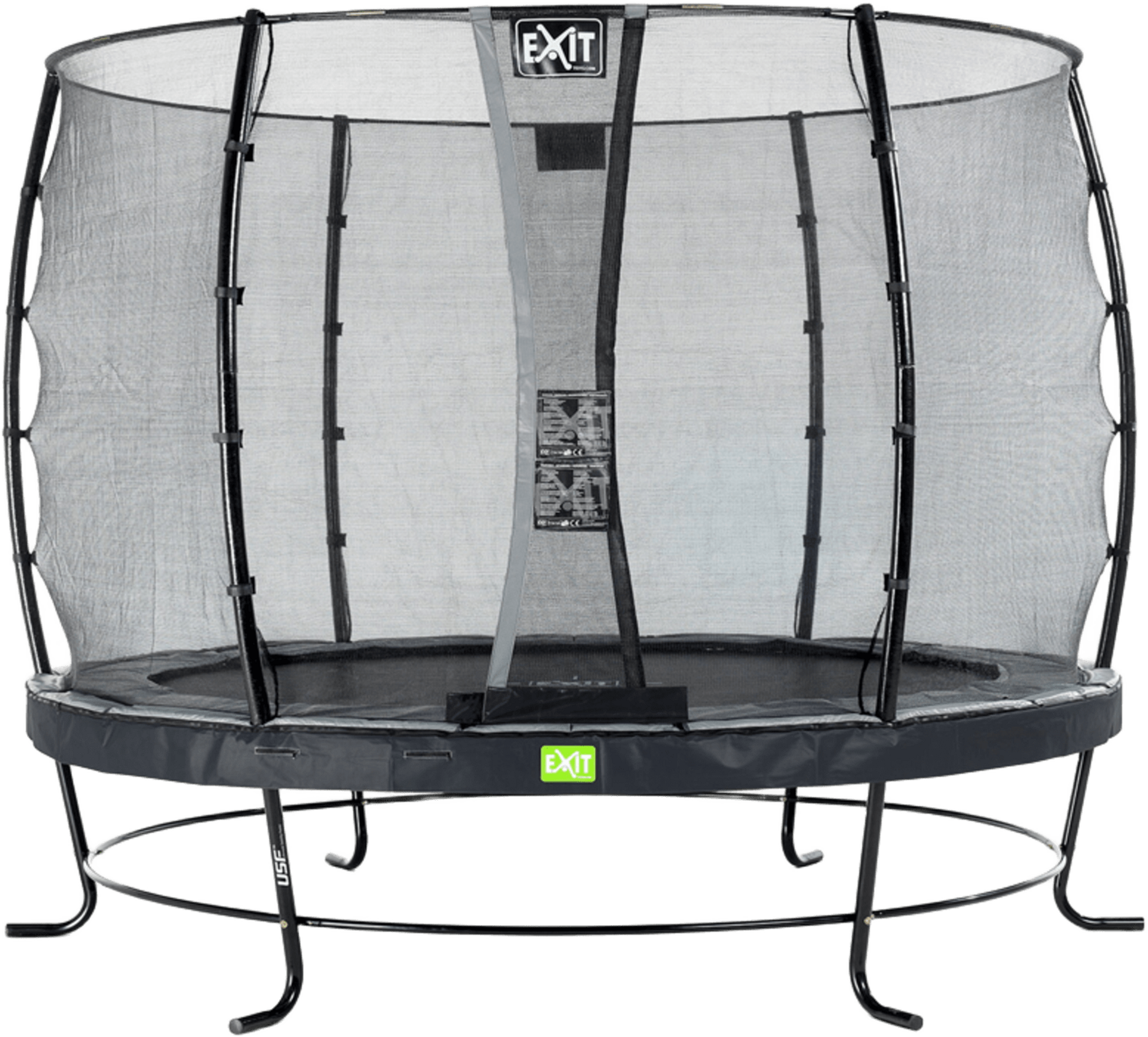 EXIT, Elegant Studsmatta &Oslash;305cm Med Economy Skyddsn&auml;t - Svart