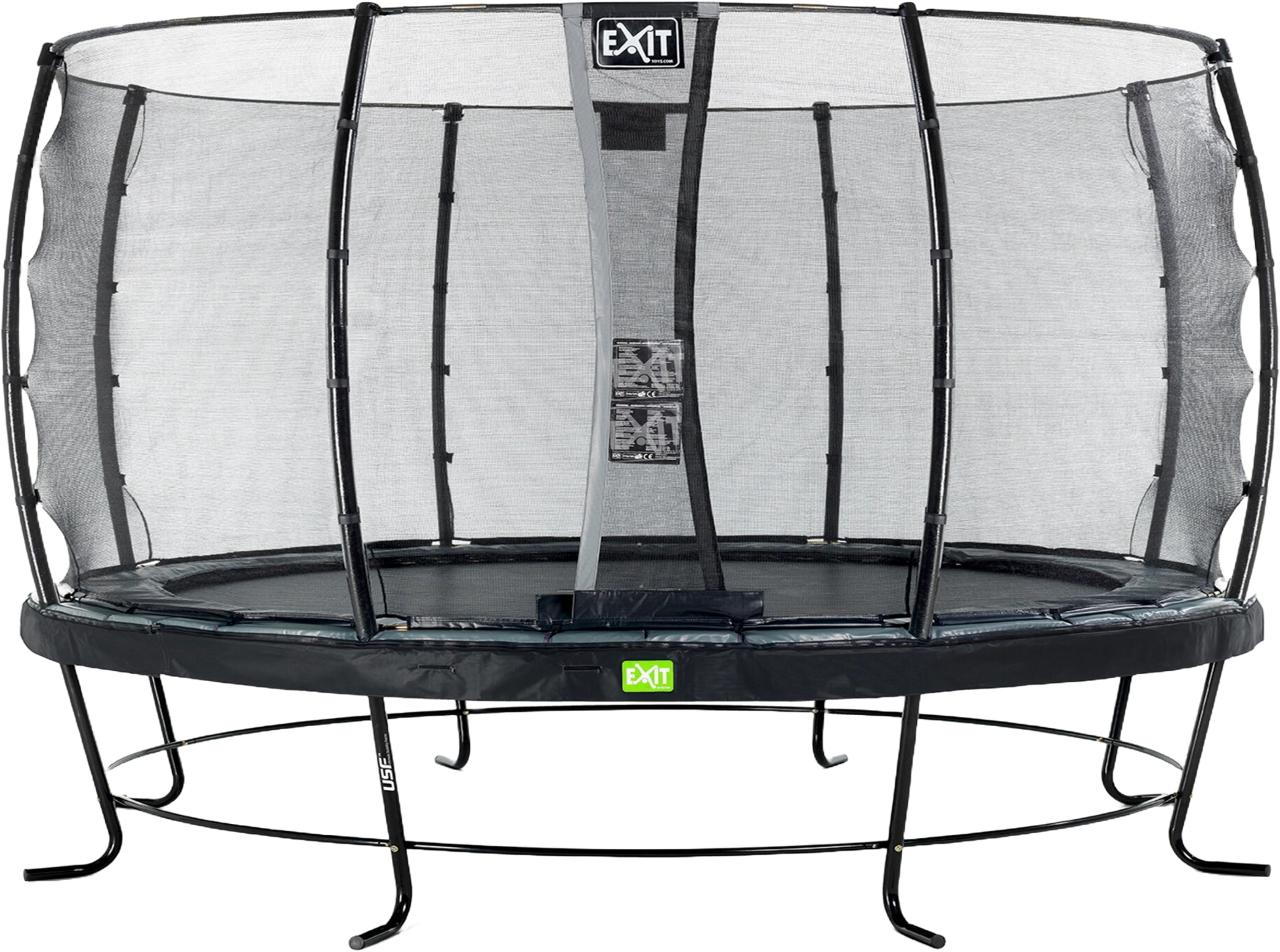 EXIT, Elegant Studsmatta &Oslash;427cm Med Economy Skyddsn&auml;t - Svart