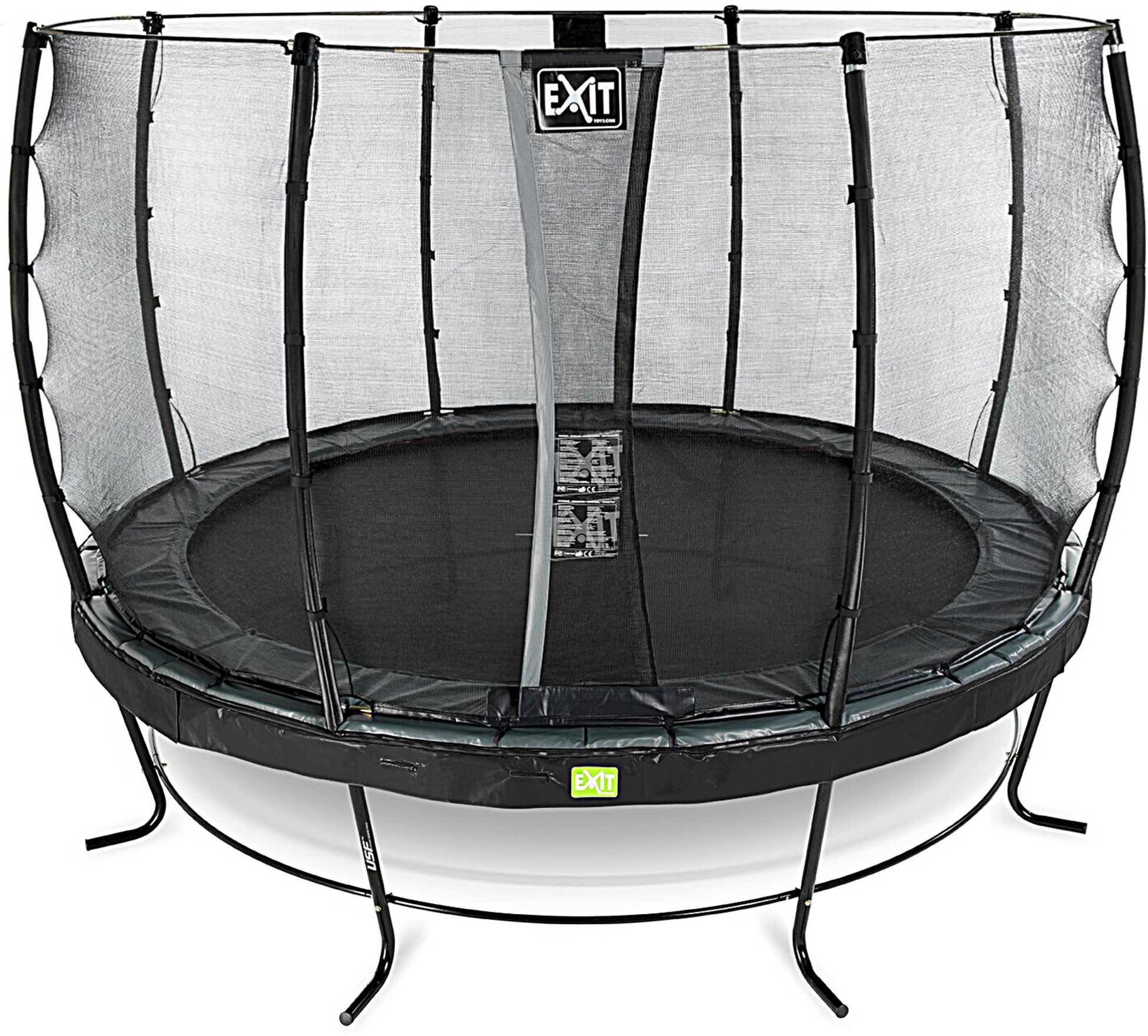 EXIT, Elegant Studsmatta &Oslash;427cm Med Economy Skyddsn&auml;t - Svart