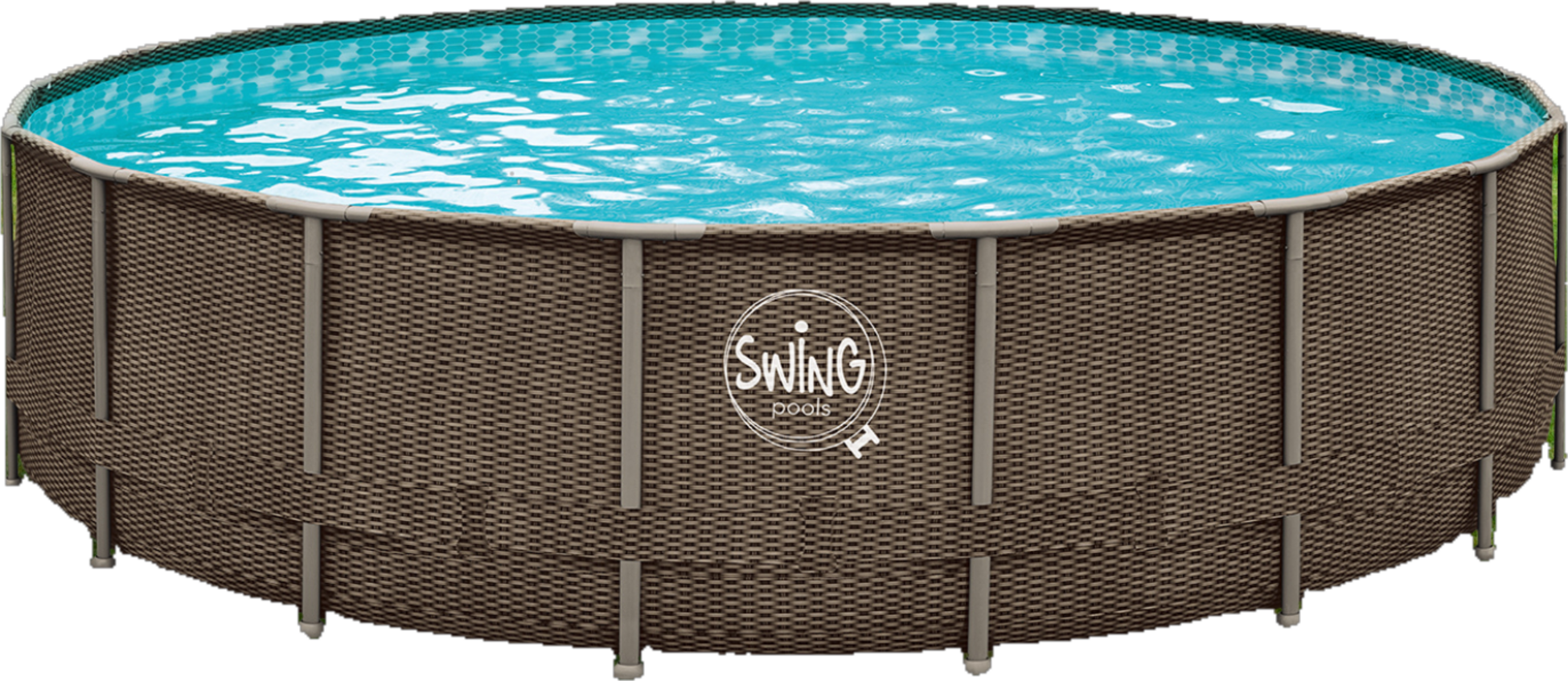 SWING, Elite - Stone Frame Pool - 4.88 X 1.22 M, Stone Design
