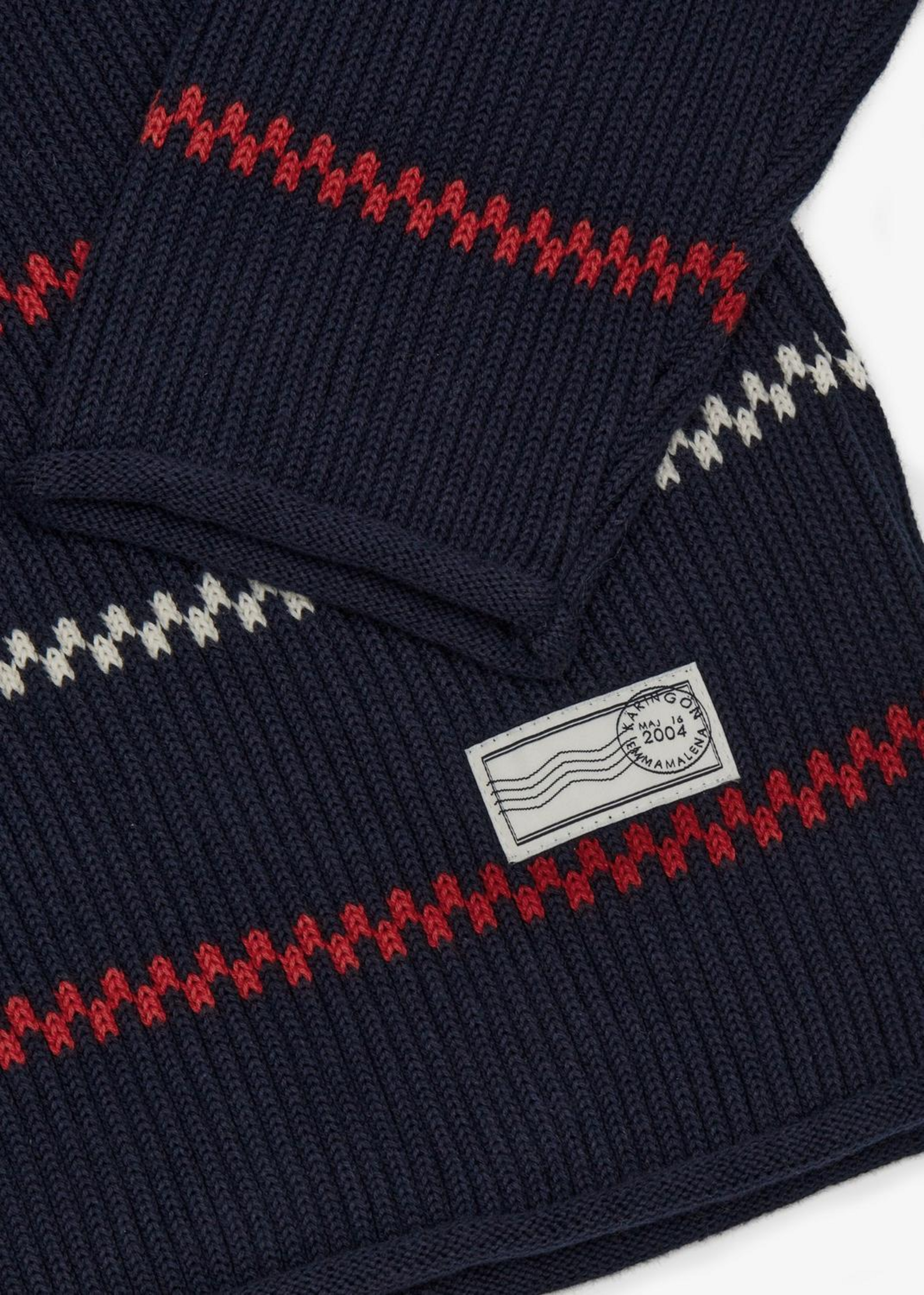 EMMAMALENA, Em Käringötröja Stickad Marinblå Unisex