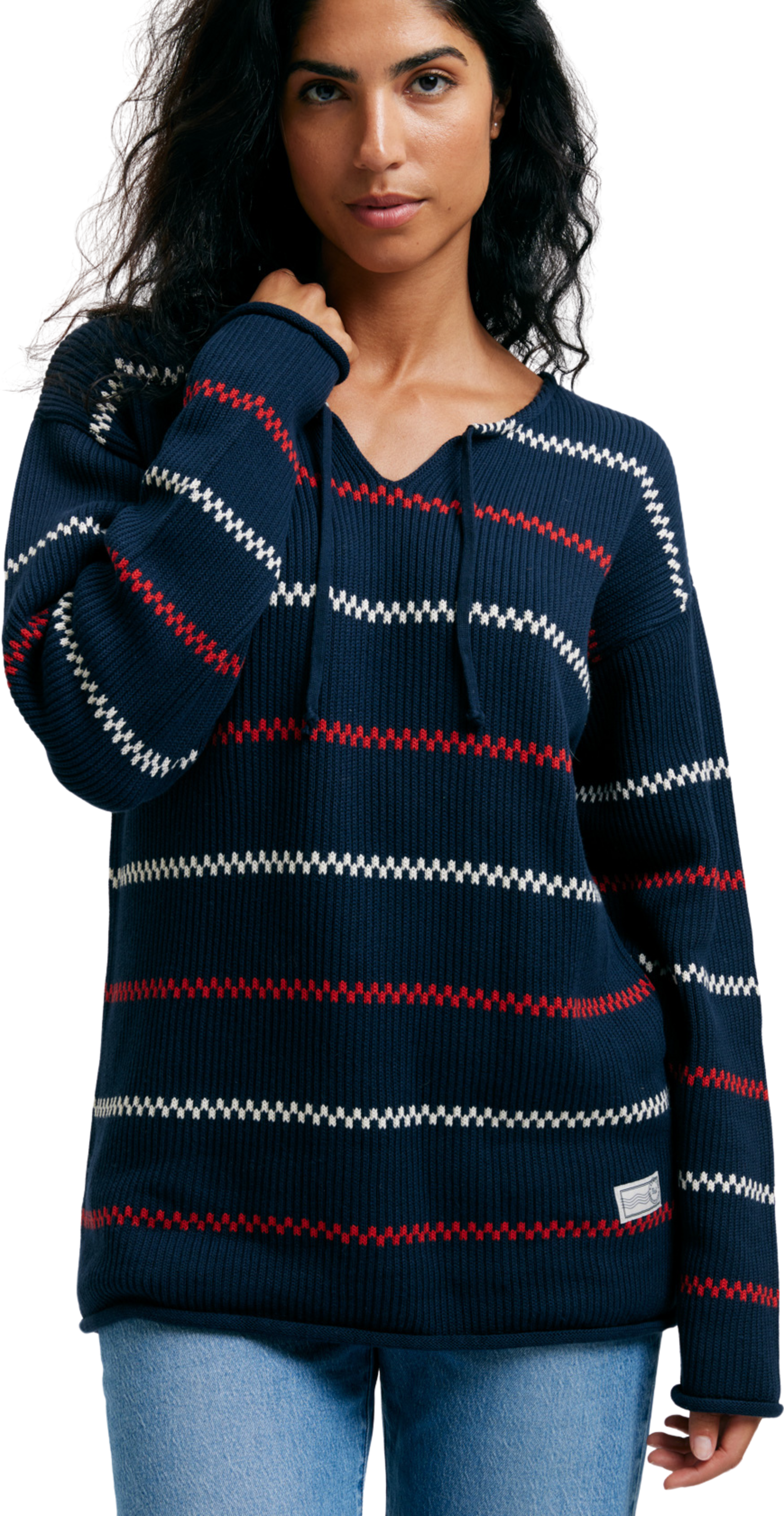 EMMAMALENA, Em Käringötröja Stickad Marinblå Unisex