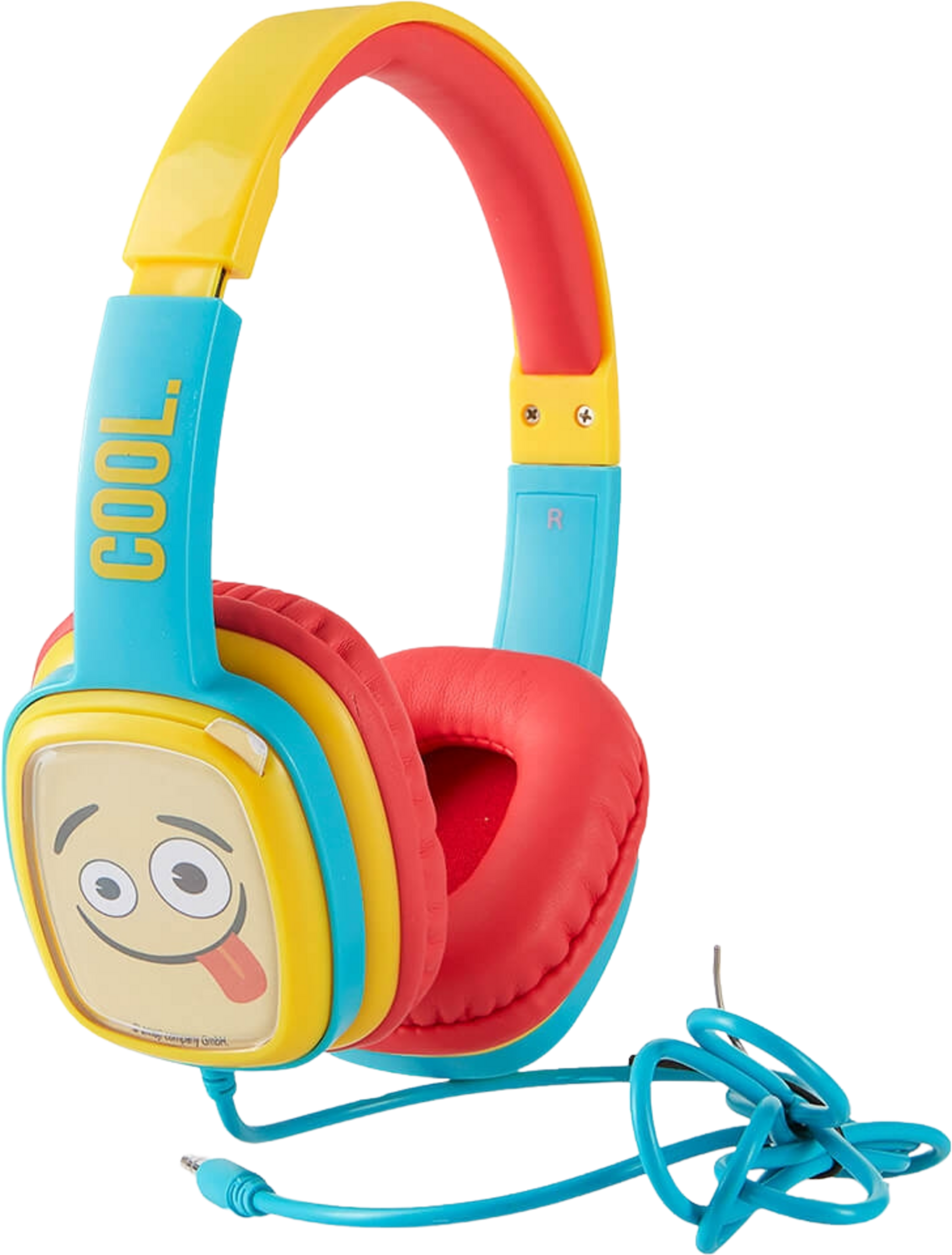 EMOJI, Emoji Headphones Flip'n'switch Junior On-ear Wired Blue 85db