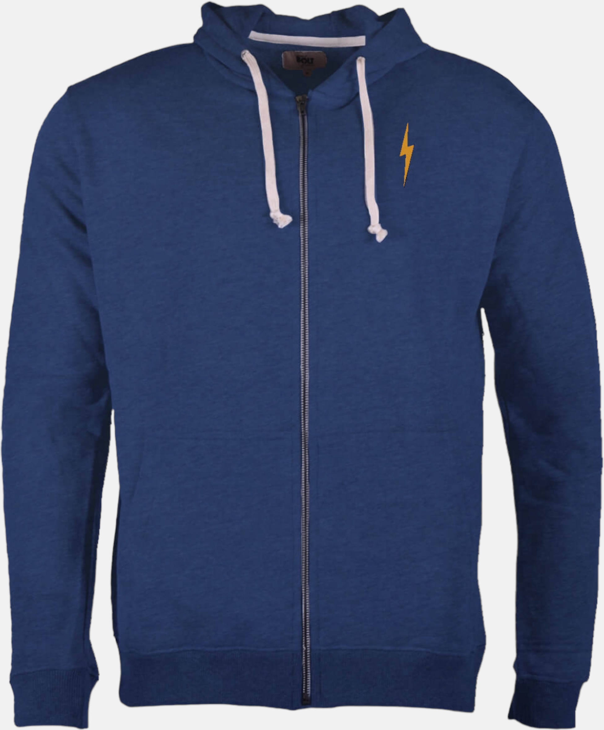 LIGHTNING BOLT, Essential Fleece Heather Zip Hoodie