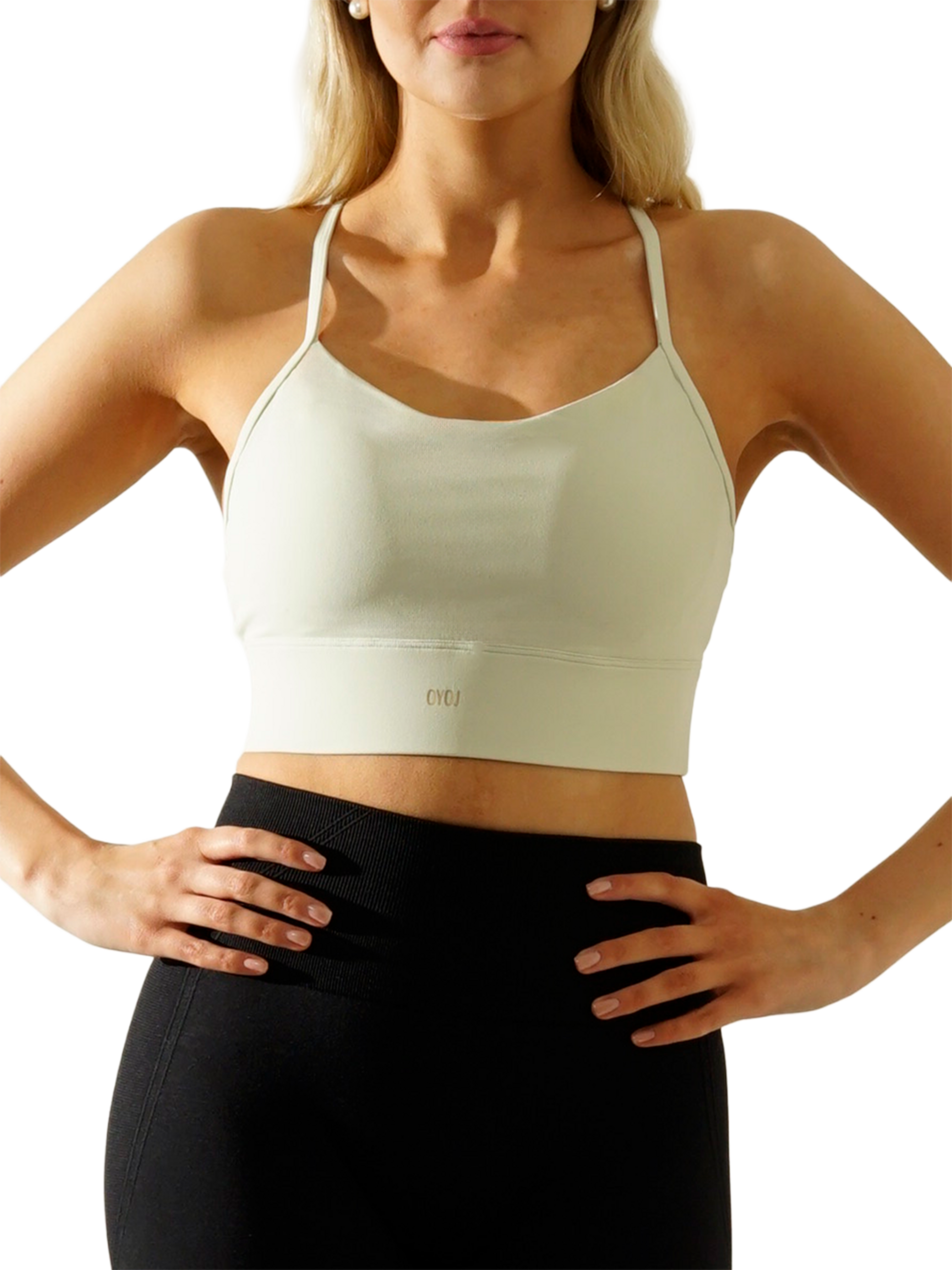 OYOJ, Essential Sport Bra - Pistachio Cream