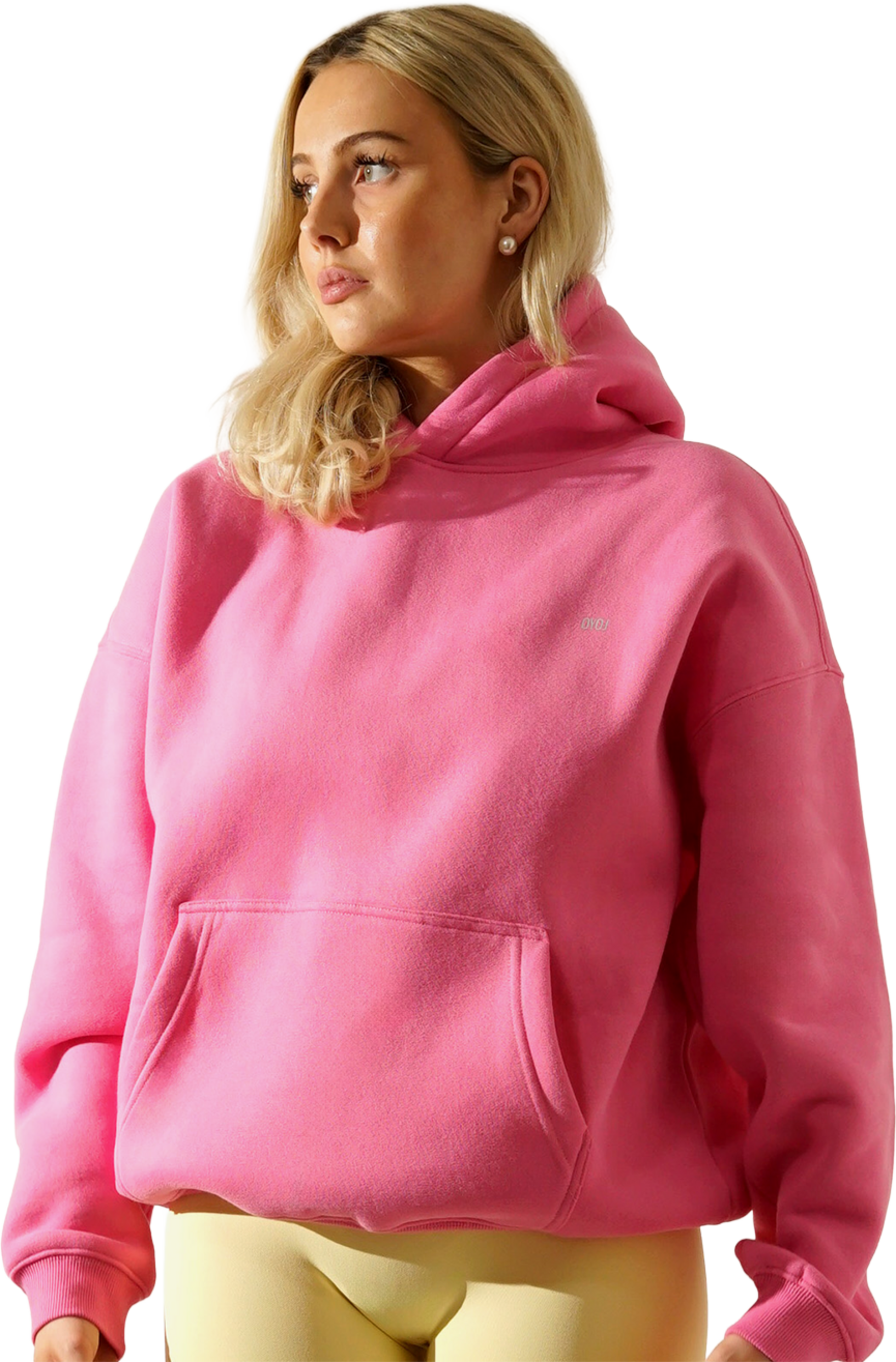 OYOJ, Everyday Oversized Hoodie - Pink