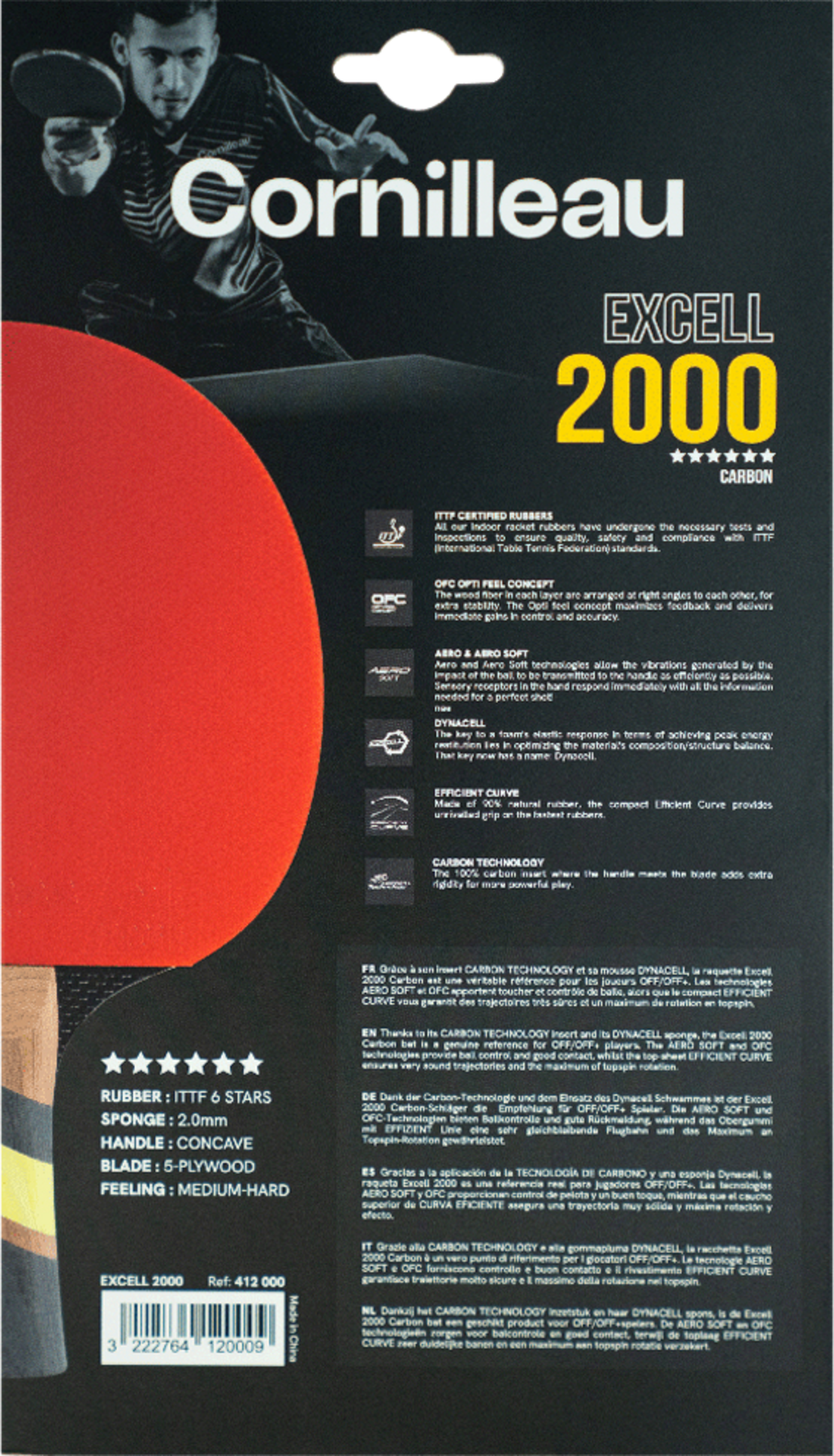 CORNILLEAU, Excell 2000 Carbon
