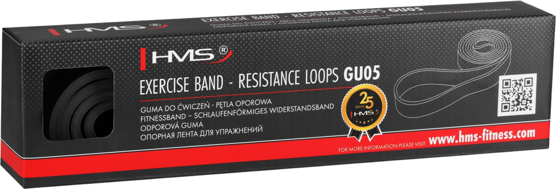 NORTHIX, Exercise Band, Black &ndash; Resistance Training Fitness