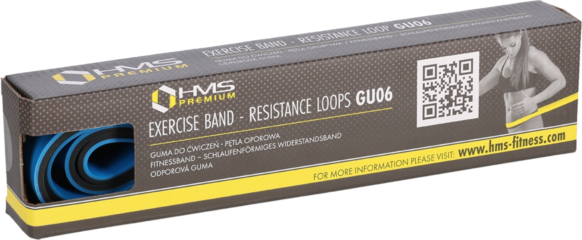 NORTHIX, Exercise Band, Blue/black, Adjustable Resistance